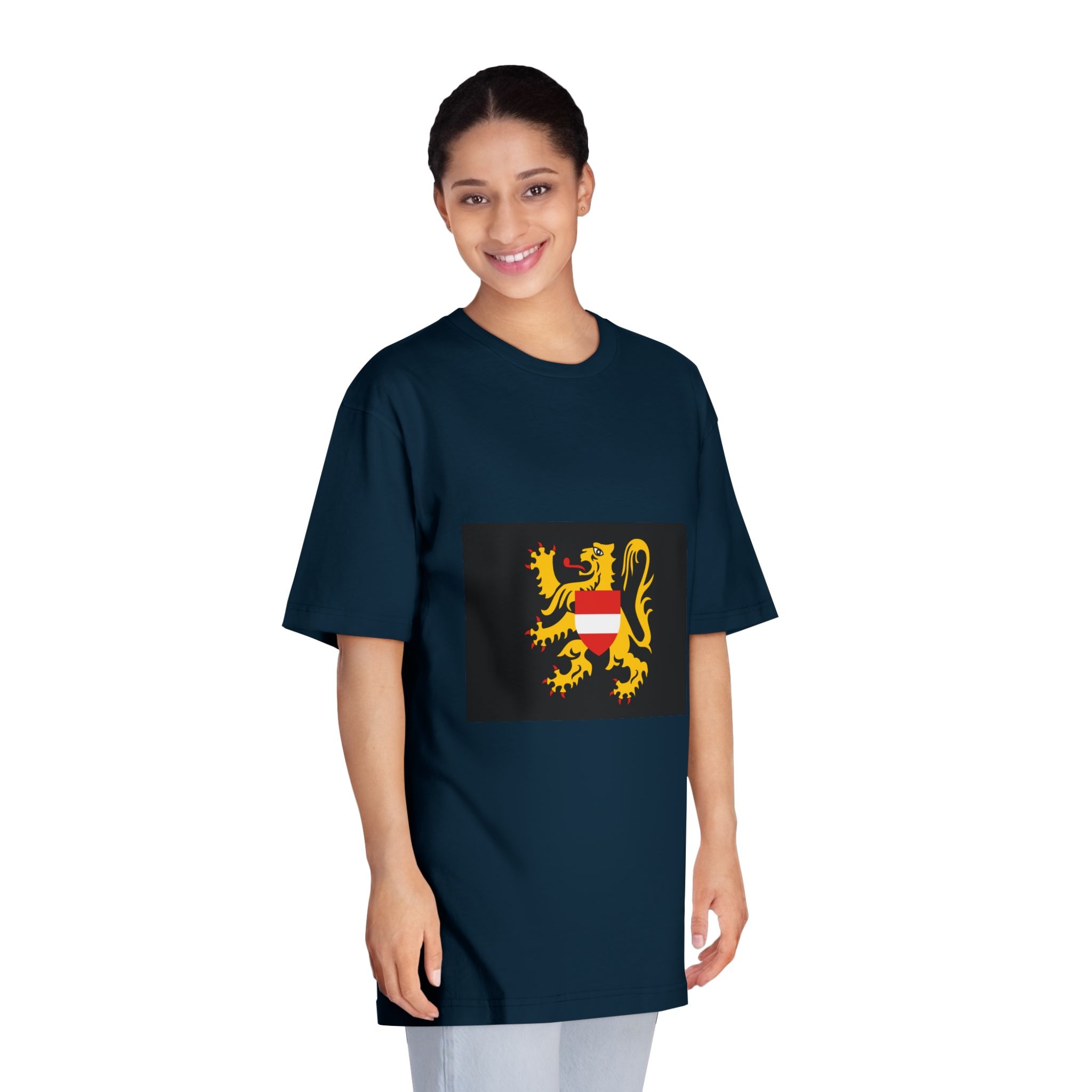Flag of Flemish Brabant Unisex Classic Crewneck T Shirt - Image 19
