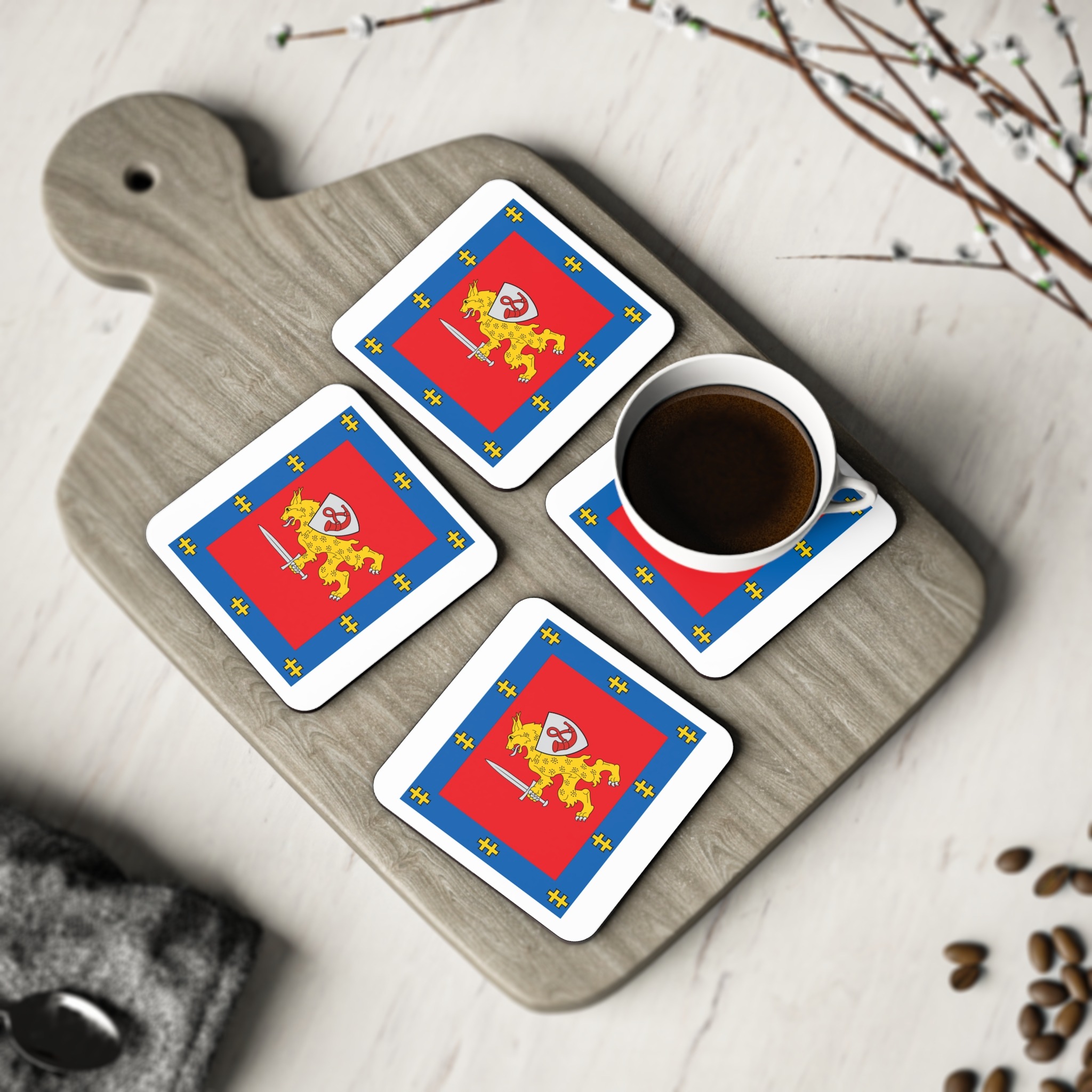 Taurage County Flag Coasters - Image 8