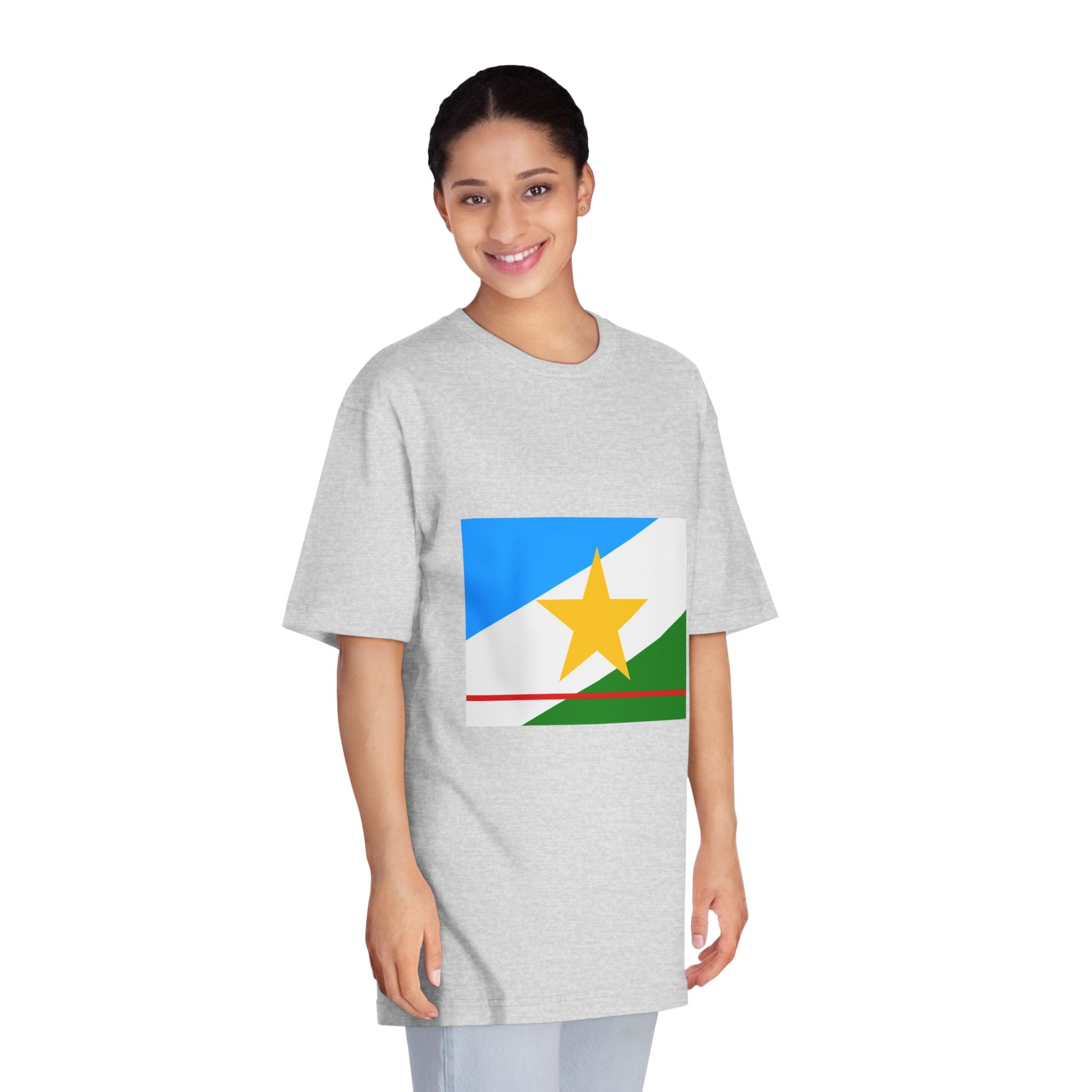 Bandeira de Roraima Unisex Classic Crewneck T Shirt - Image 15