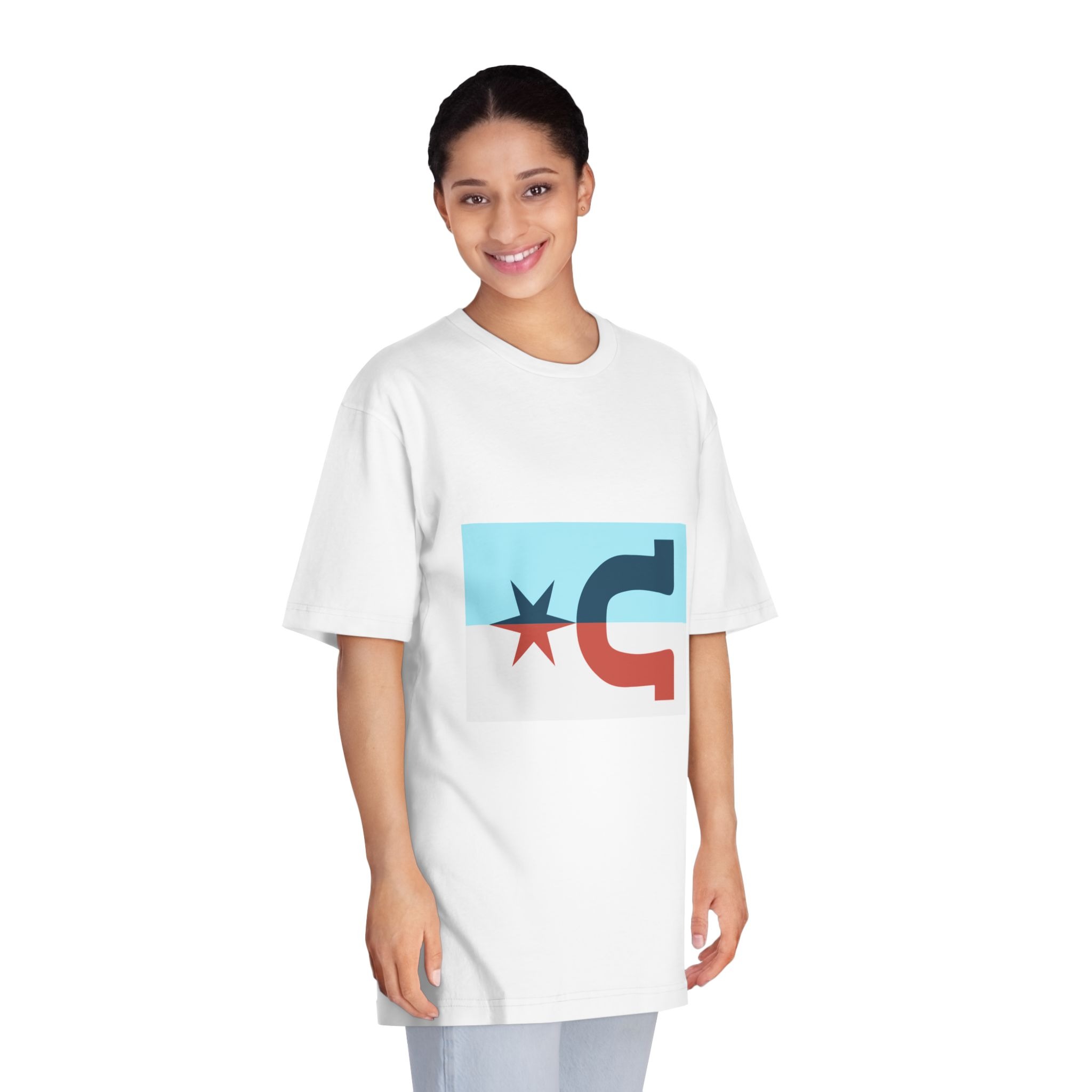 Flag of Caldwell, Kansas Unisex Classic Crewneck T Shirt - Image 3