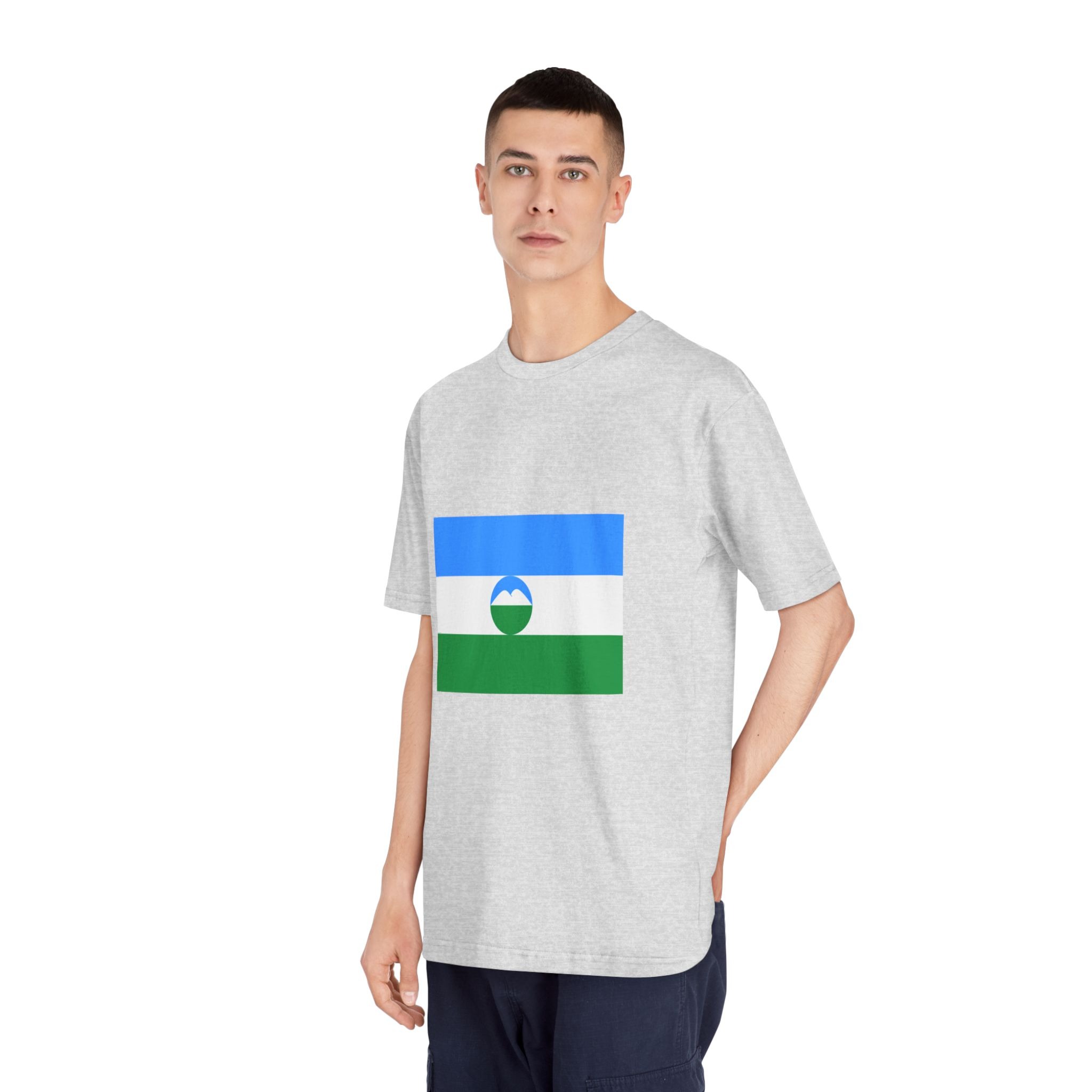 Flag of Kabardino Balkaria Unisex Classic Crewneck T Shirt - Image 16