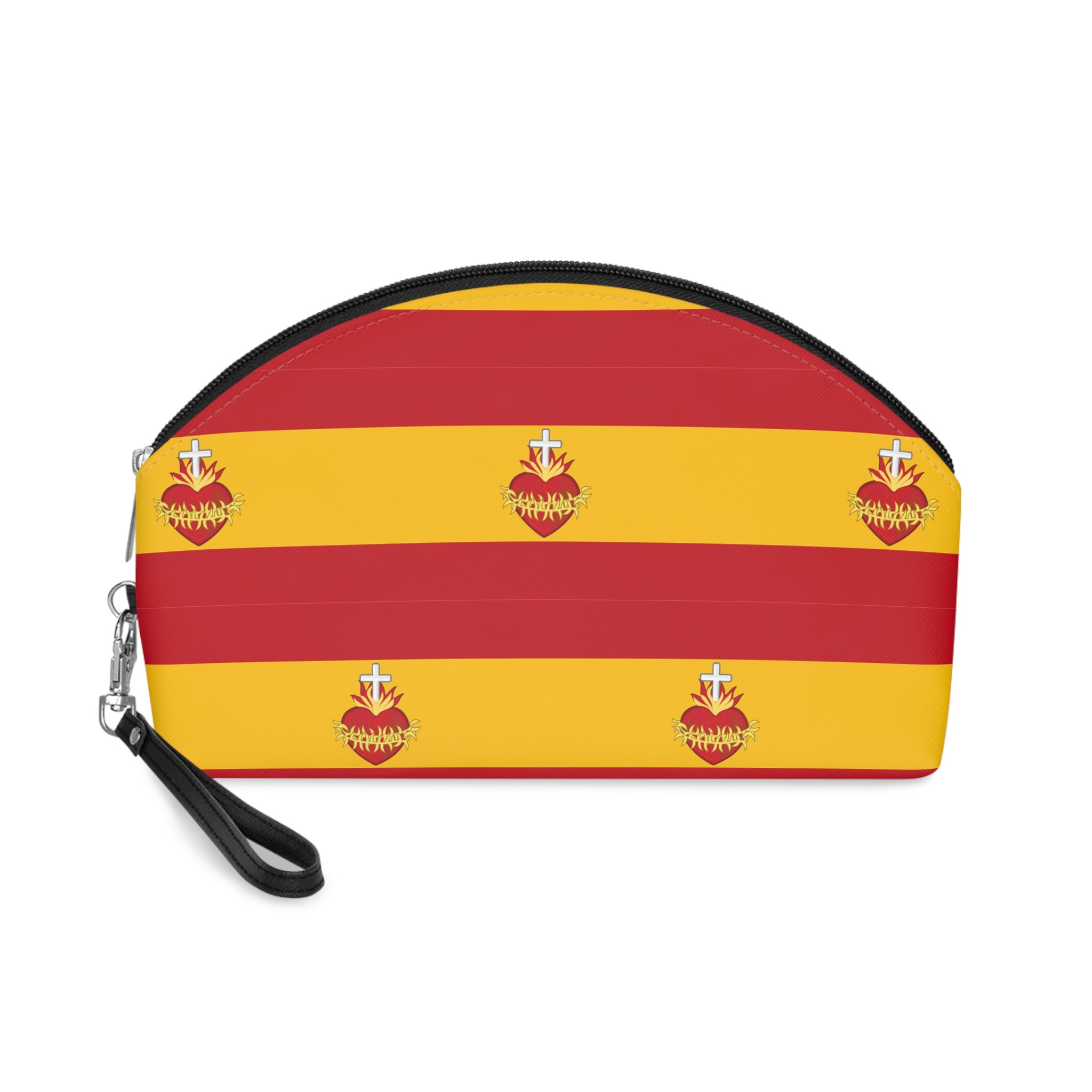 Flag of Spain According To Command of Alphonse Charles With Sacred Heart Makeup Bag