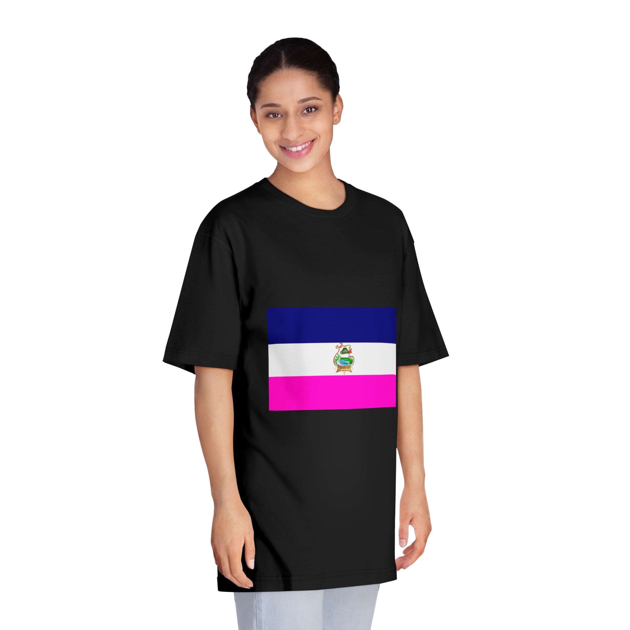 Bandera de Cuscatlán Unisex Classic Crewneck T Shirt - Image 7