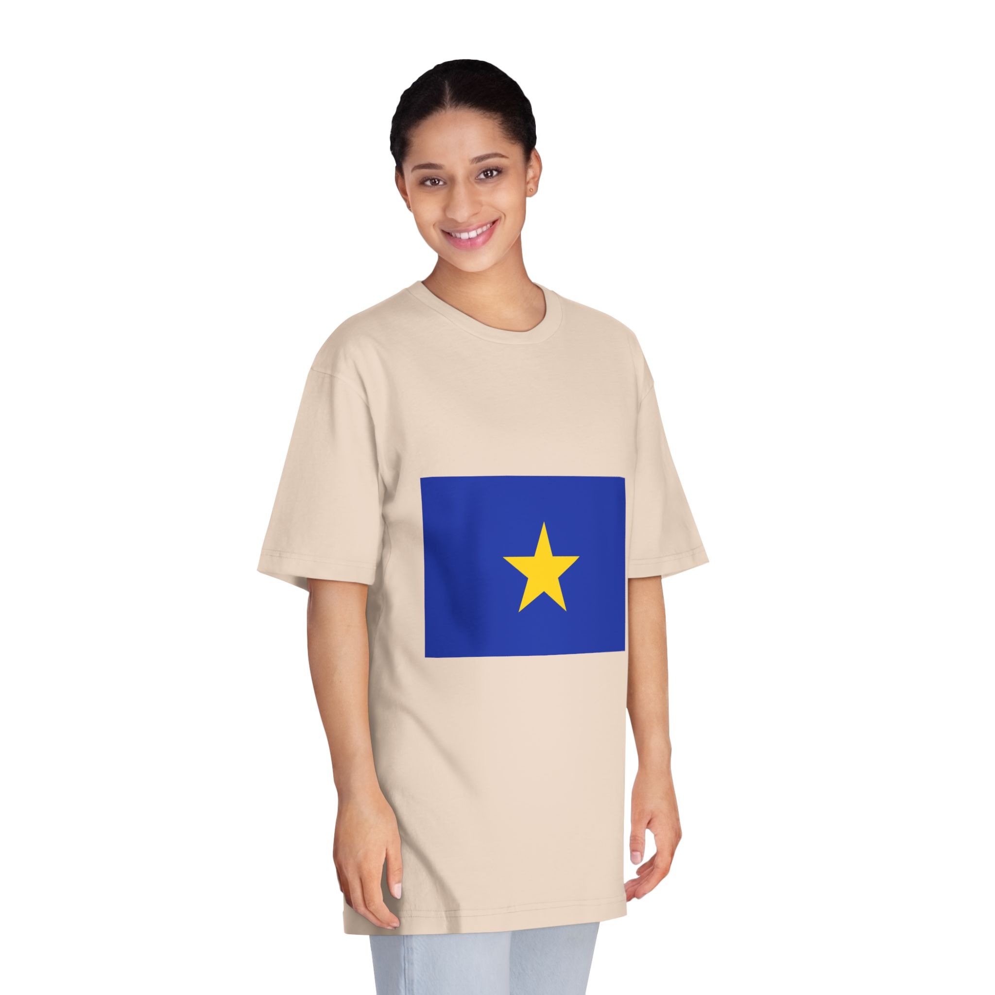 Flag of Congo Free State Unisex Classic Crewneck T Shirt - Image 11