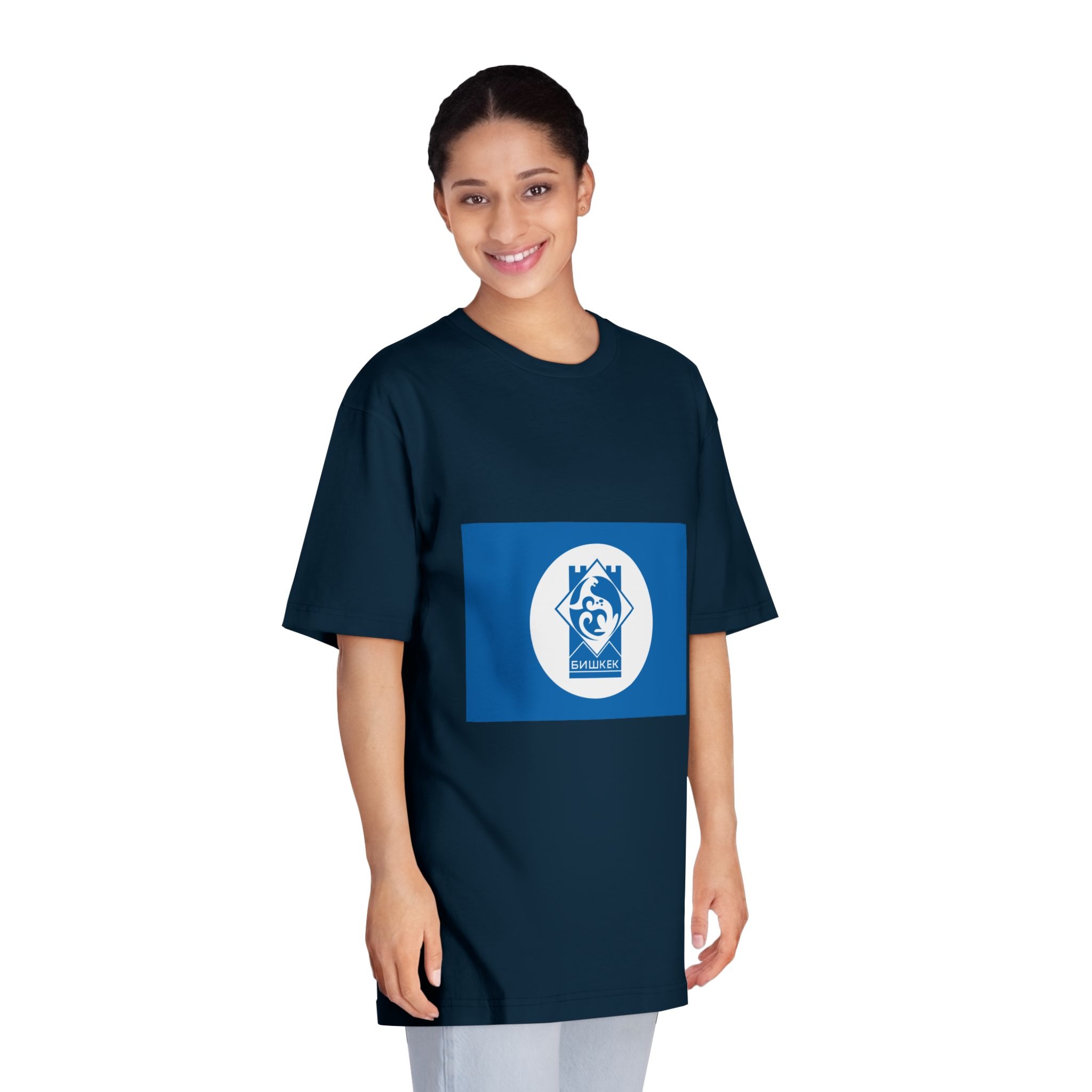 Flag of Bishkek Unisex Classic Crewneck T Shirt - Image 19
