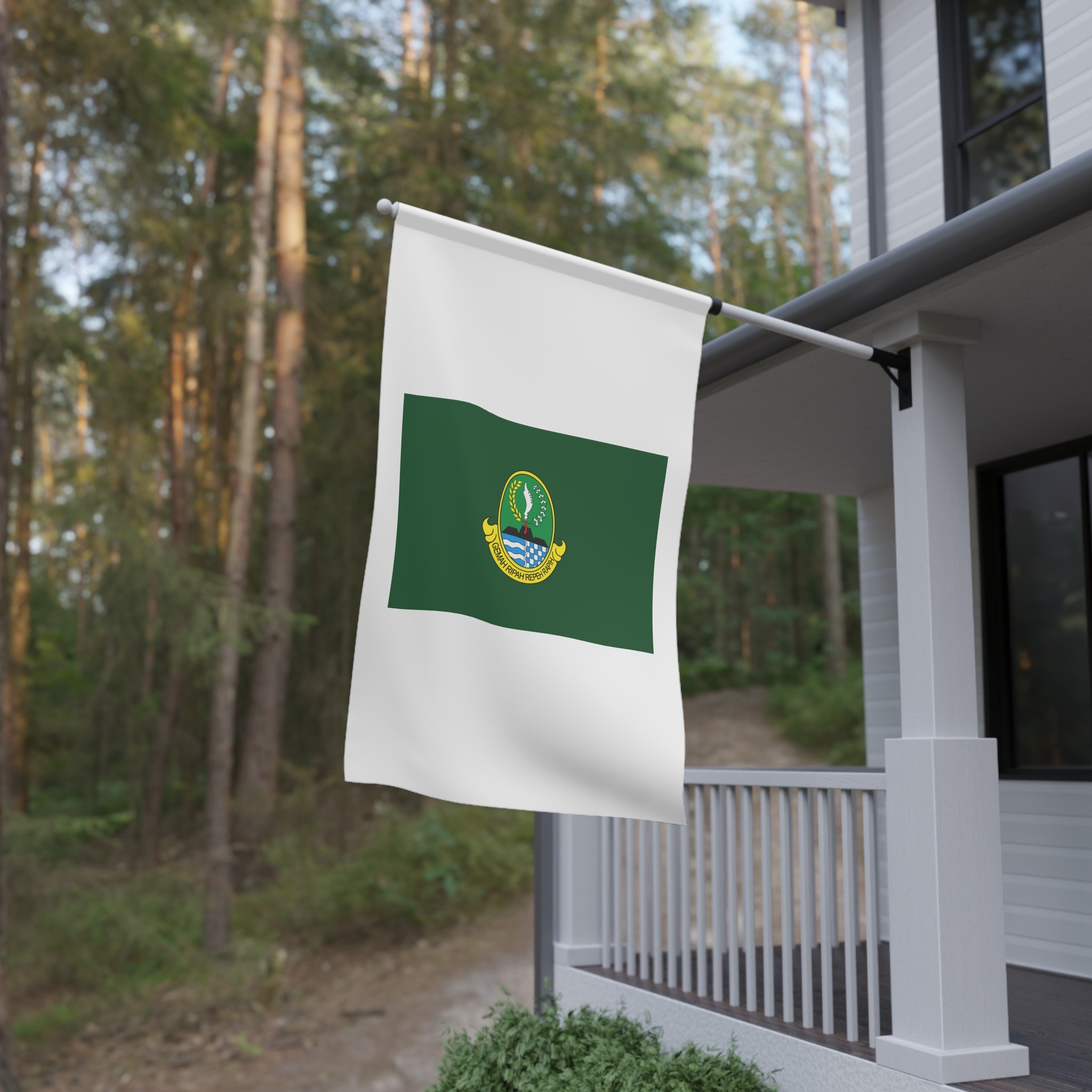 Flag of West Java (vectorised) House Banner - Image 4