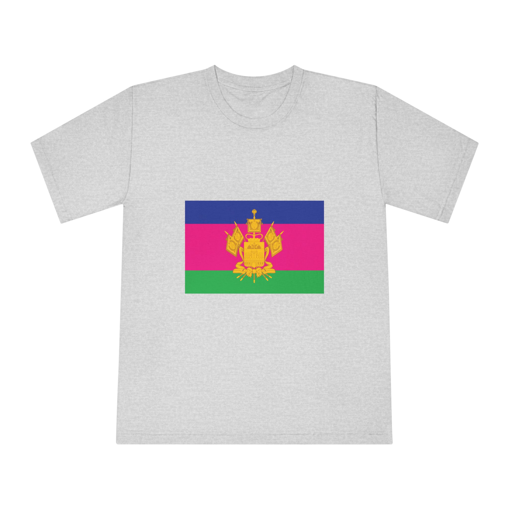Flag of Krasnodar Krai Unisex Classic Crewneck T Shirt - Image 13