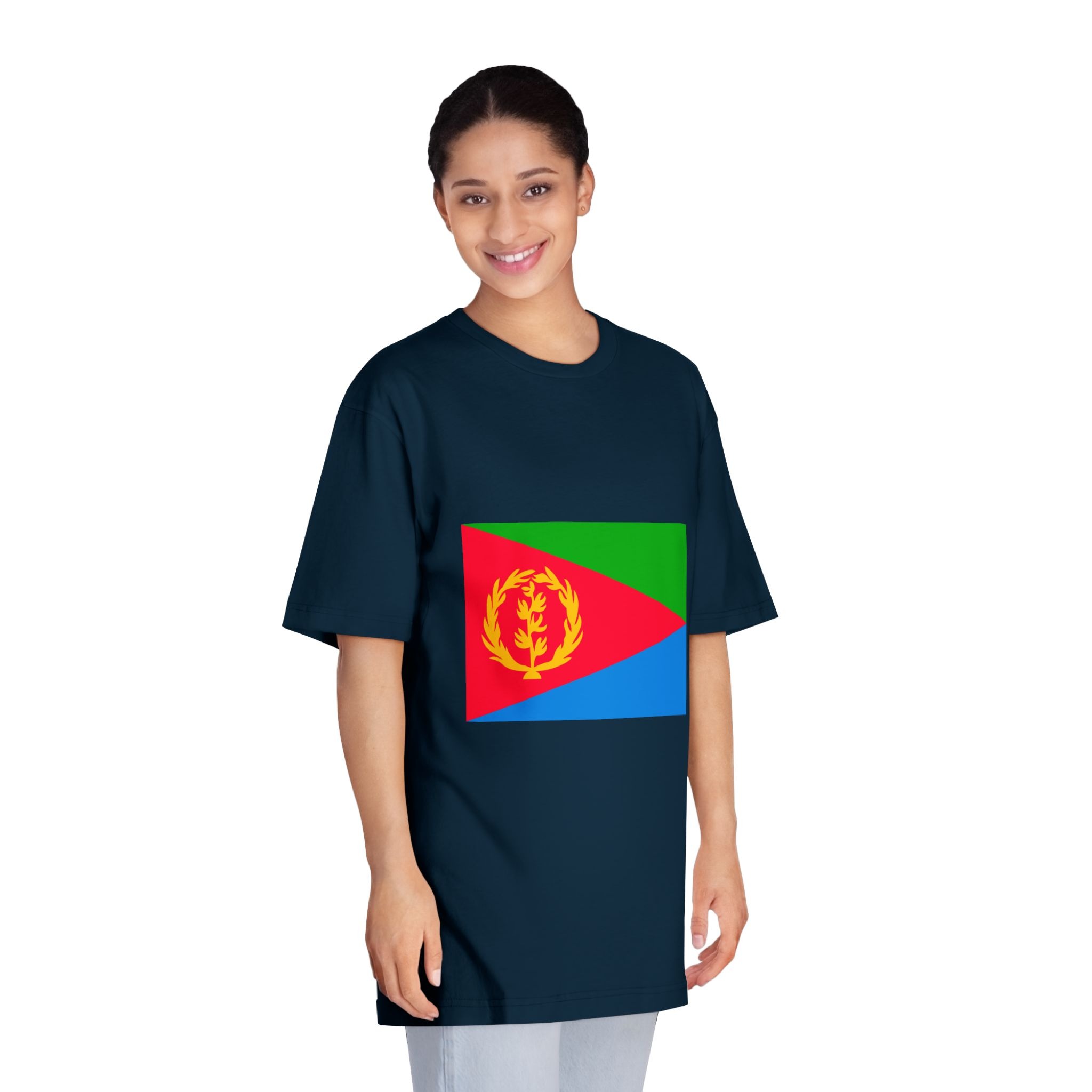 Flag of Eritrea 1993 1995 Unisex Classic Crewneck T Shirt - Image 19