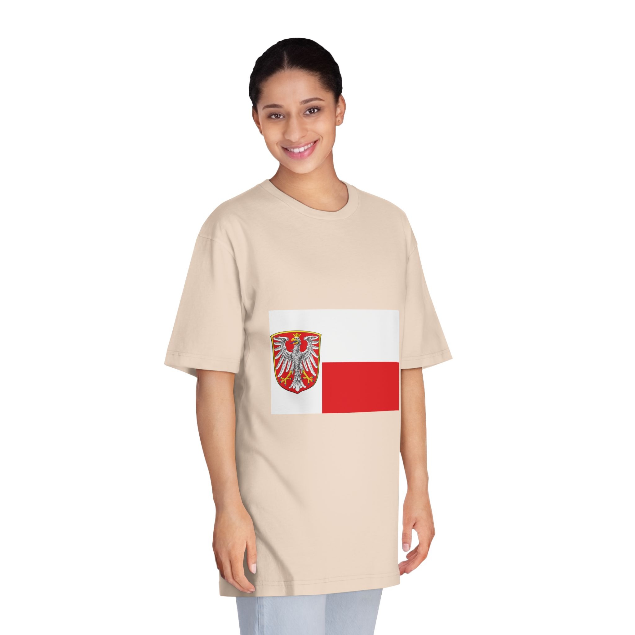 Flag of Frankfurt Am Main Unisex Classic Crewneck T Shirt - Image 11