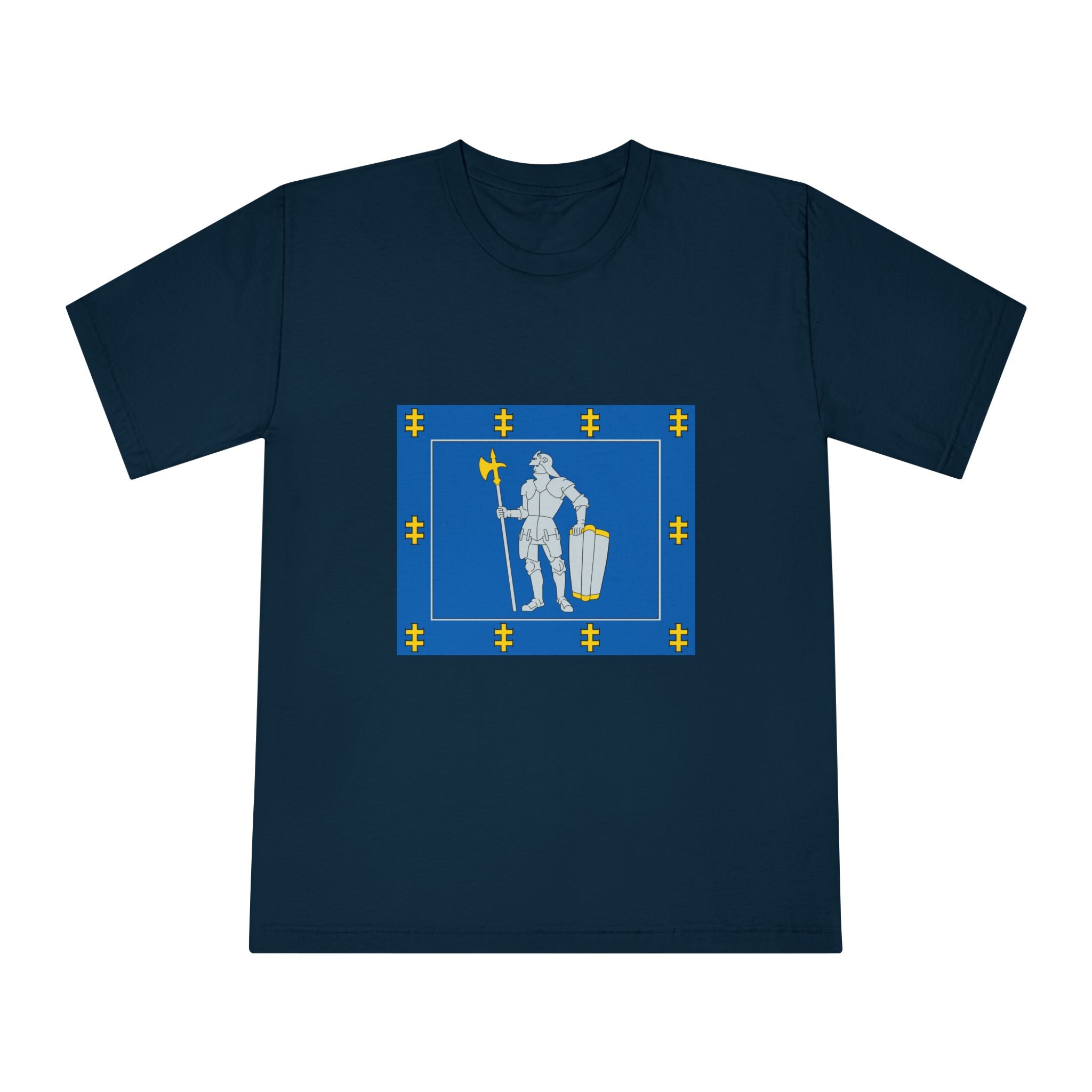 Alytus County Flag Unisex Classic Crewneck T Shirt - Image 17