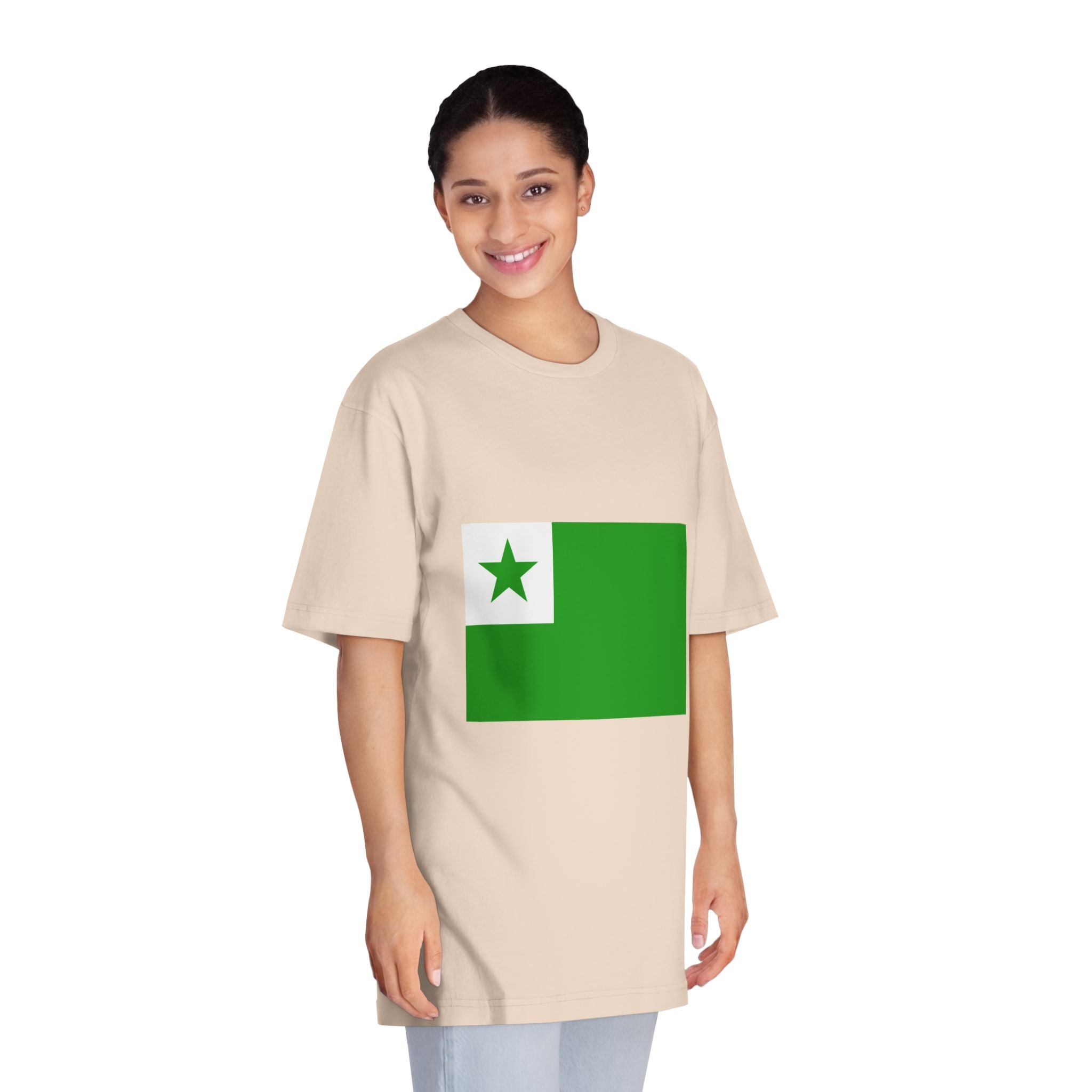 Flag of Esperanto Unisex Classic Crewneck T Shirt - Image 11