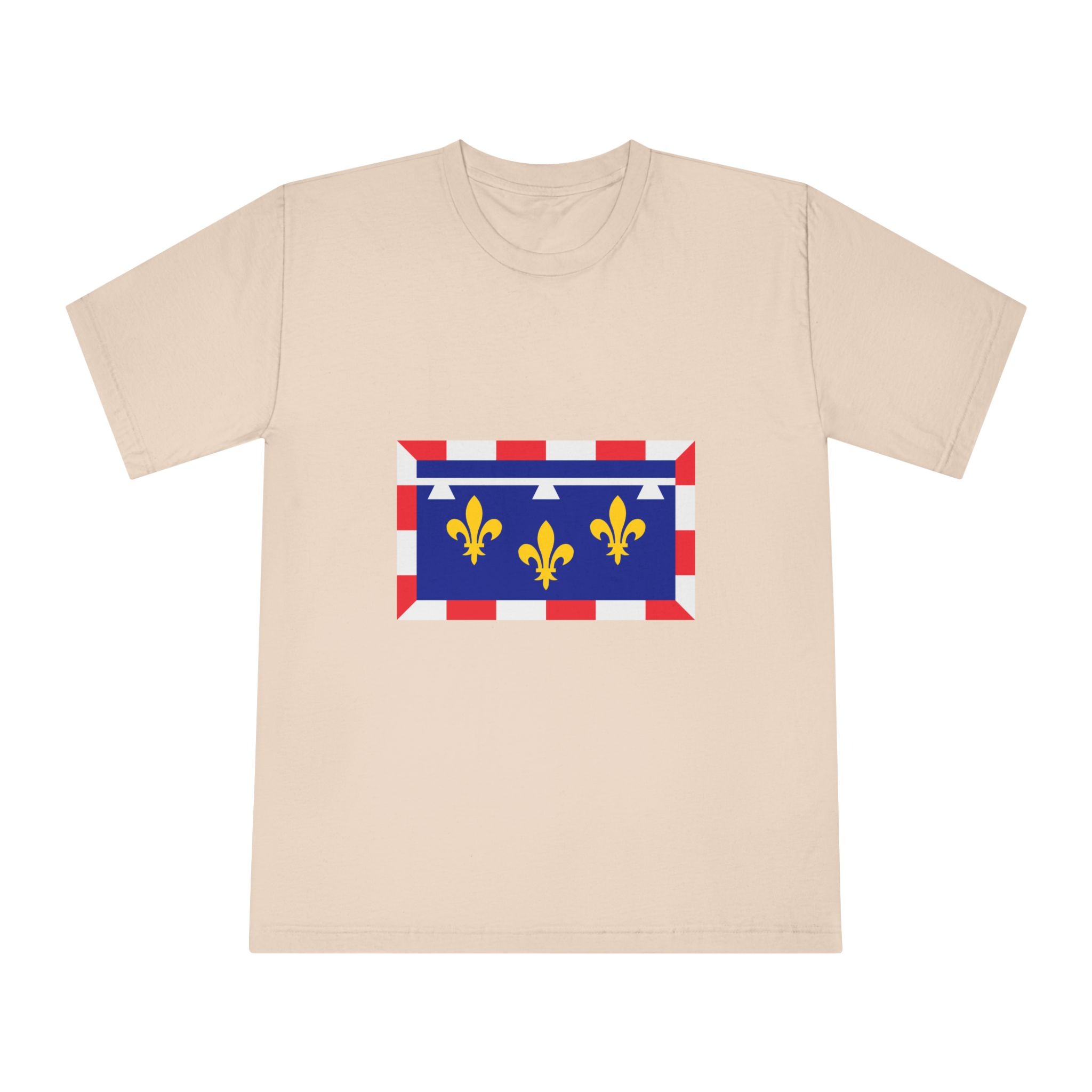Flag of Centre Val de Loire Unisex Classic Crewneck T Shirt - Image 9