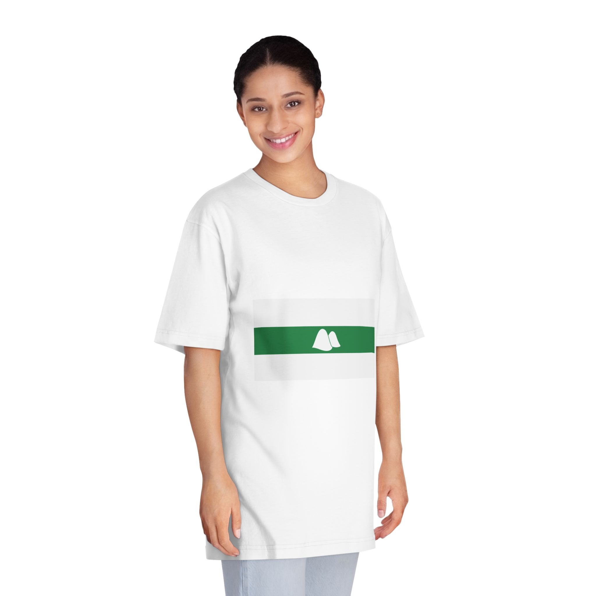 Flag of Kurgan Oblast Unisex Classic Crewneck T Shirt - Image 3