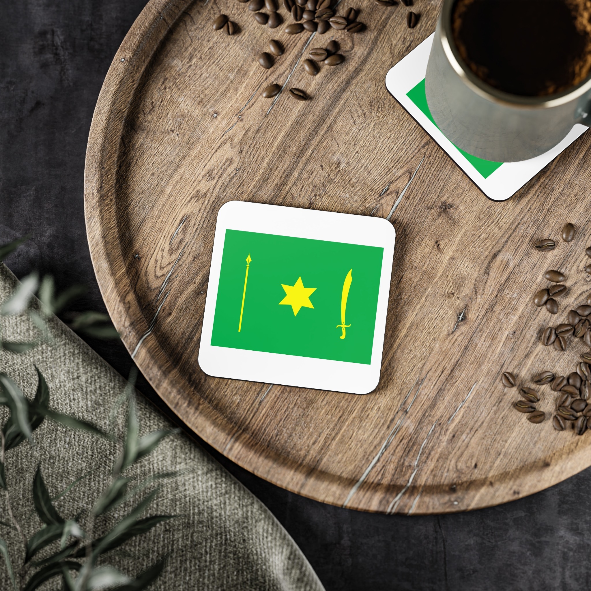 The Flag of Novgorod Siverskyi Coasters - Image 5