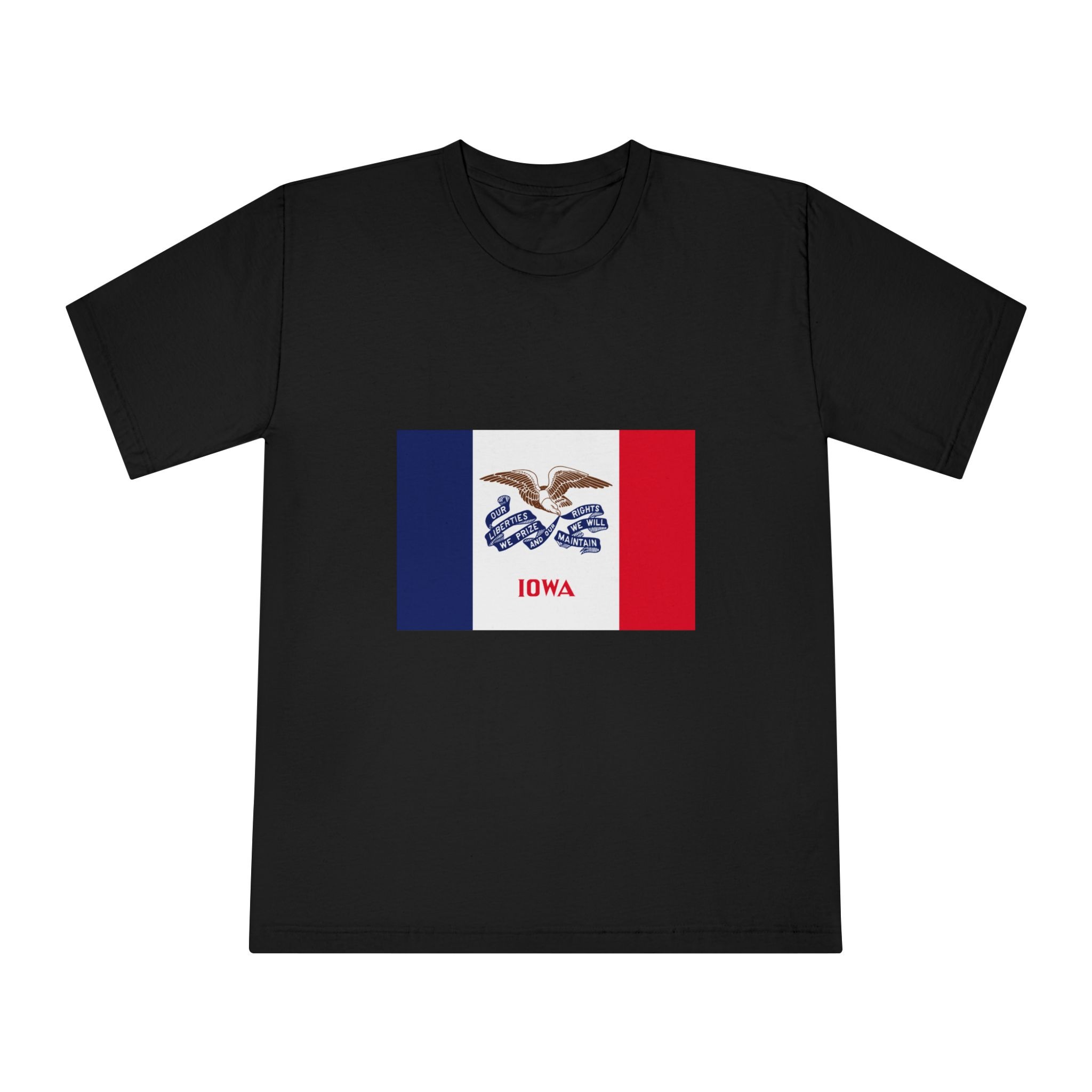 Flag of Iowa Unisex Classic Crewneck T Shirt - Image 5