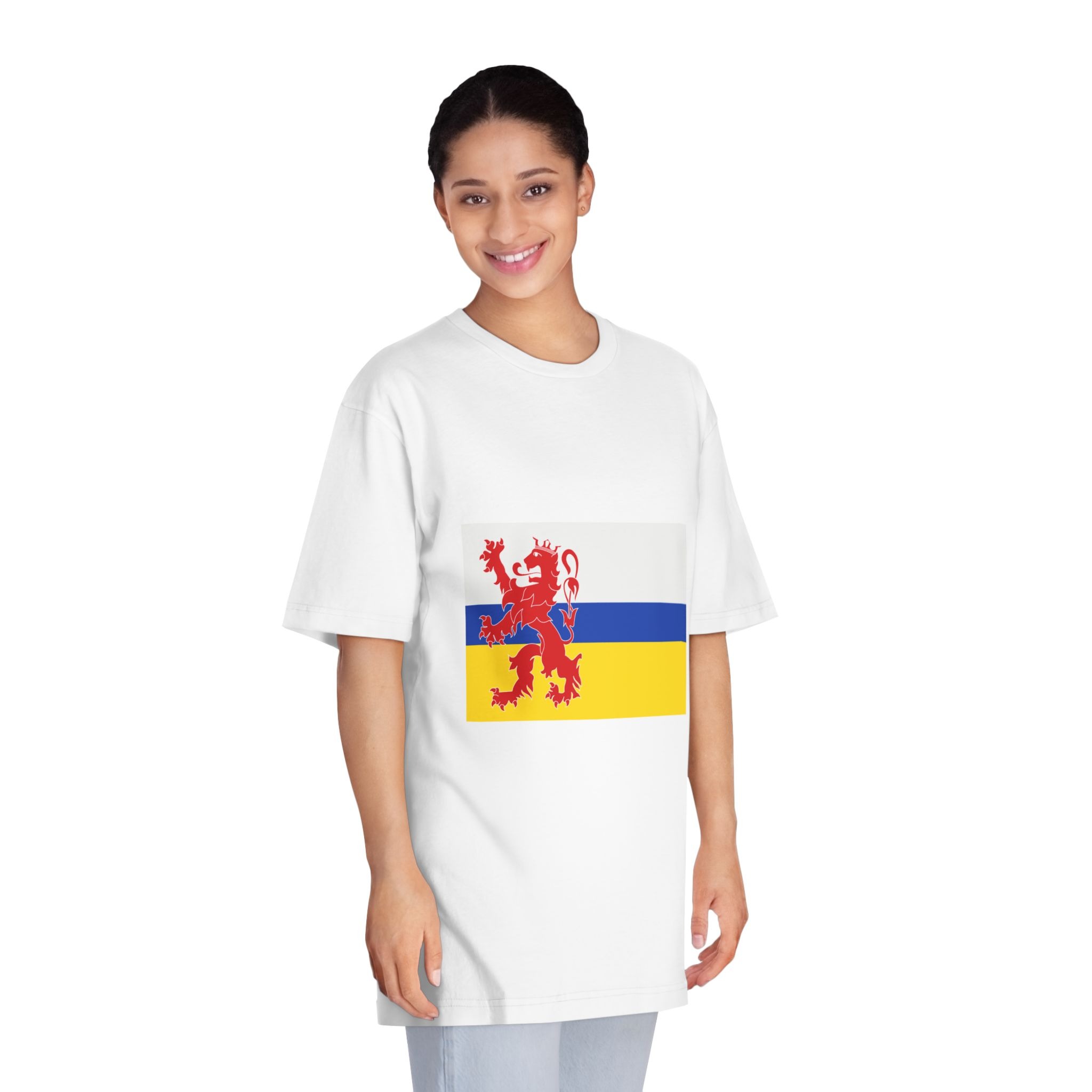 Flag of Limburg (netherlands) Unisex Classic Crewneck T Shirt - Image 3