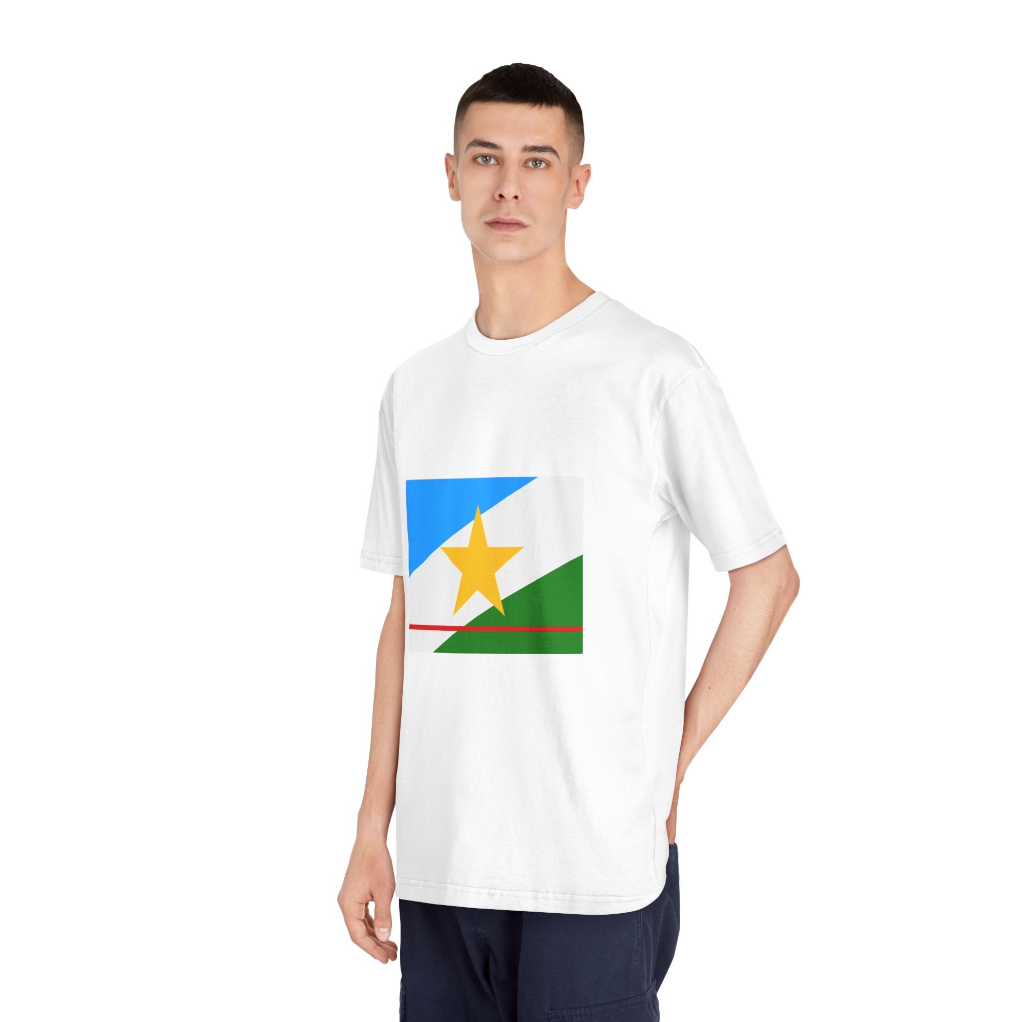 Bandeira de Roraima Unisex Classic Crewneck T Shirt - Image 4