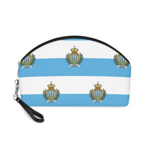 Flag of San Marino Makeup Bag