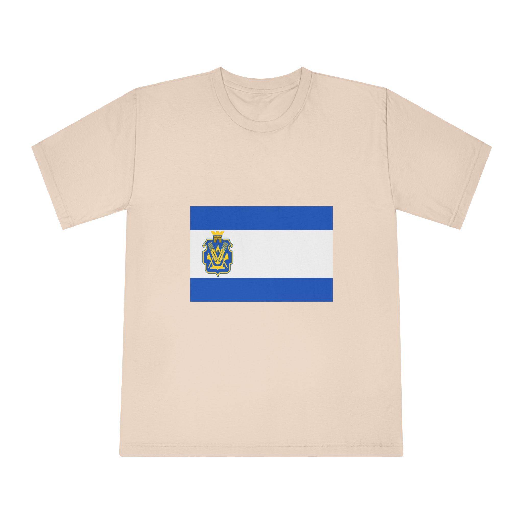 Flag of Kherson Oblast Unisex Classic Crewneck T Shirt - Image 9
