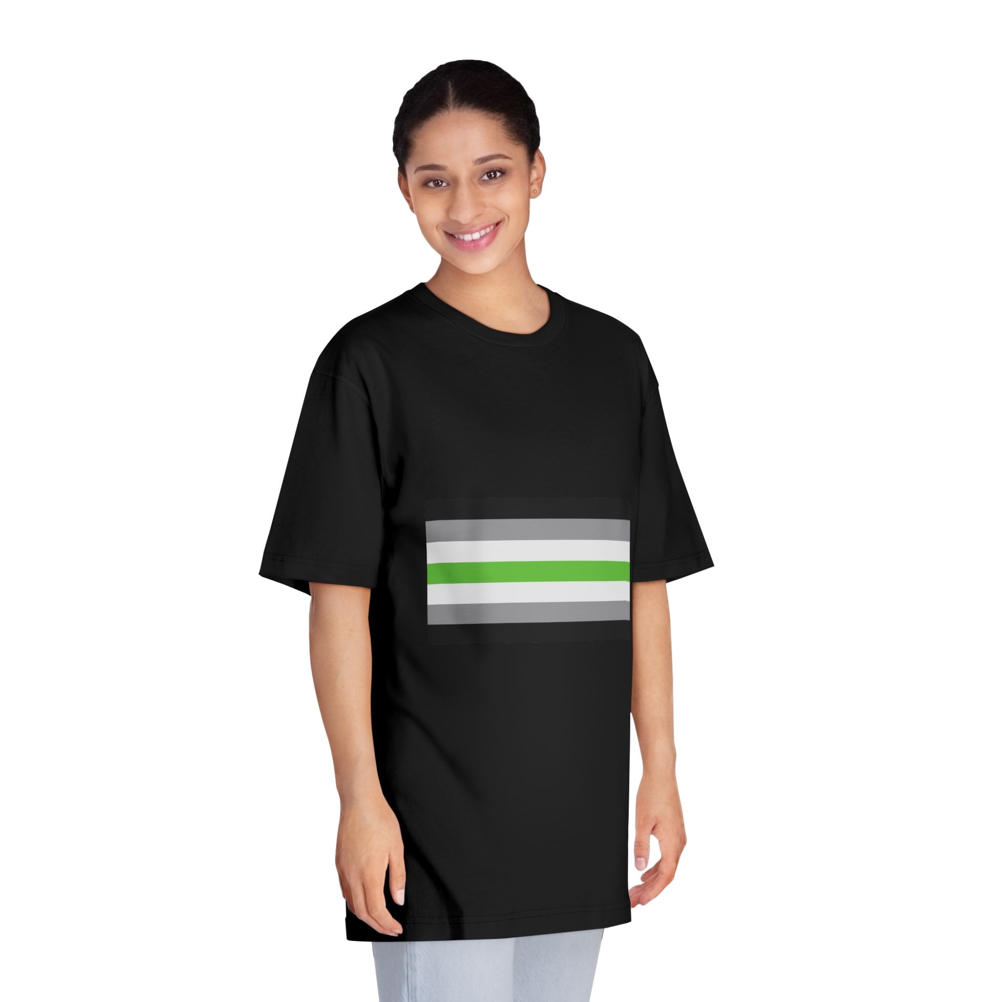Agender Flag Unisex Classic Crewneck T Shirt - Image 7