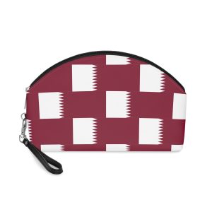 Flag of Qatar Makeup Bag
