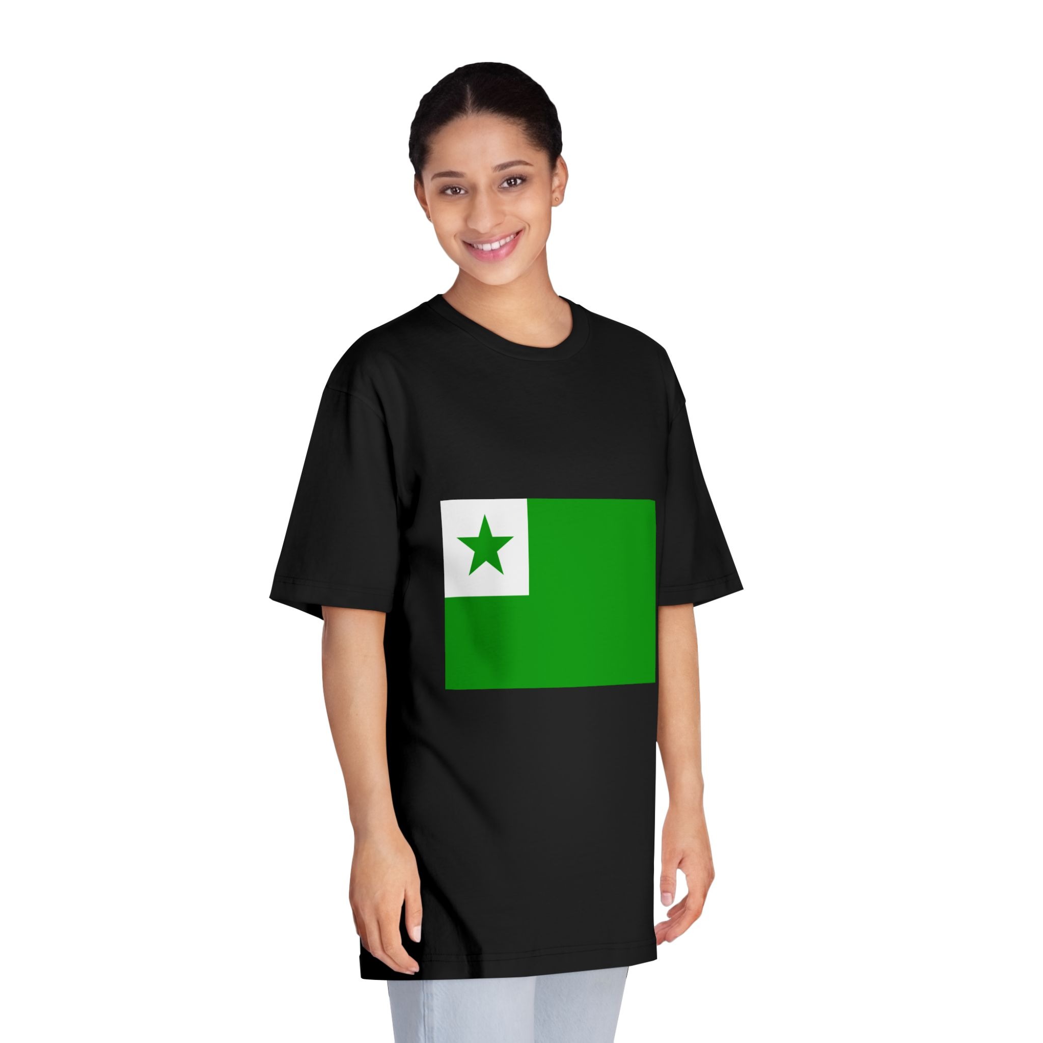 Flag of Esperanto Unisex Classic Crewneck T Shirt - Image 7