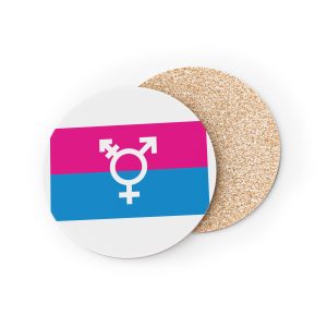 Trans Flag Lindsay Design Coasters