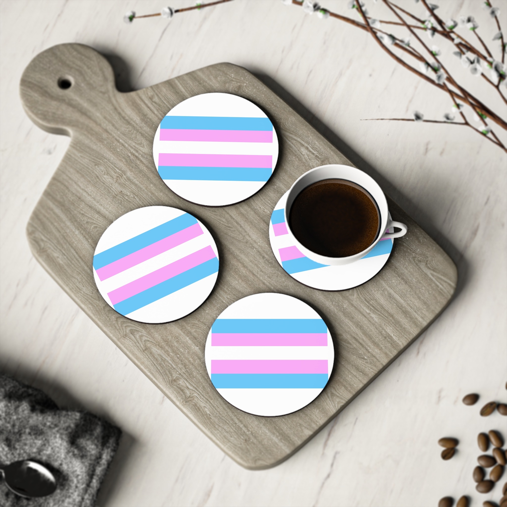 Transexual Flag Coasters - Image 4