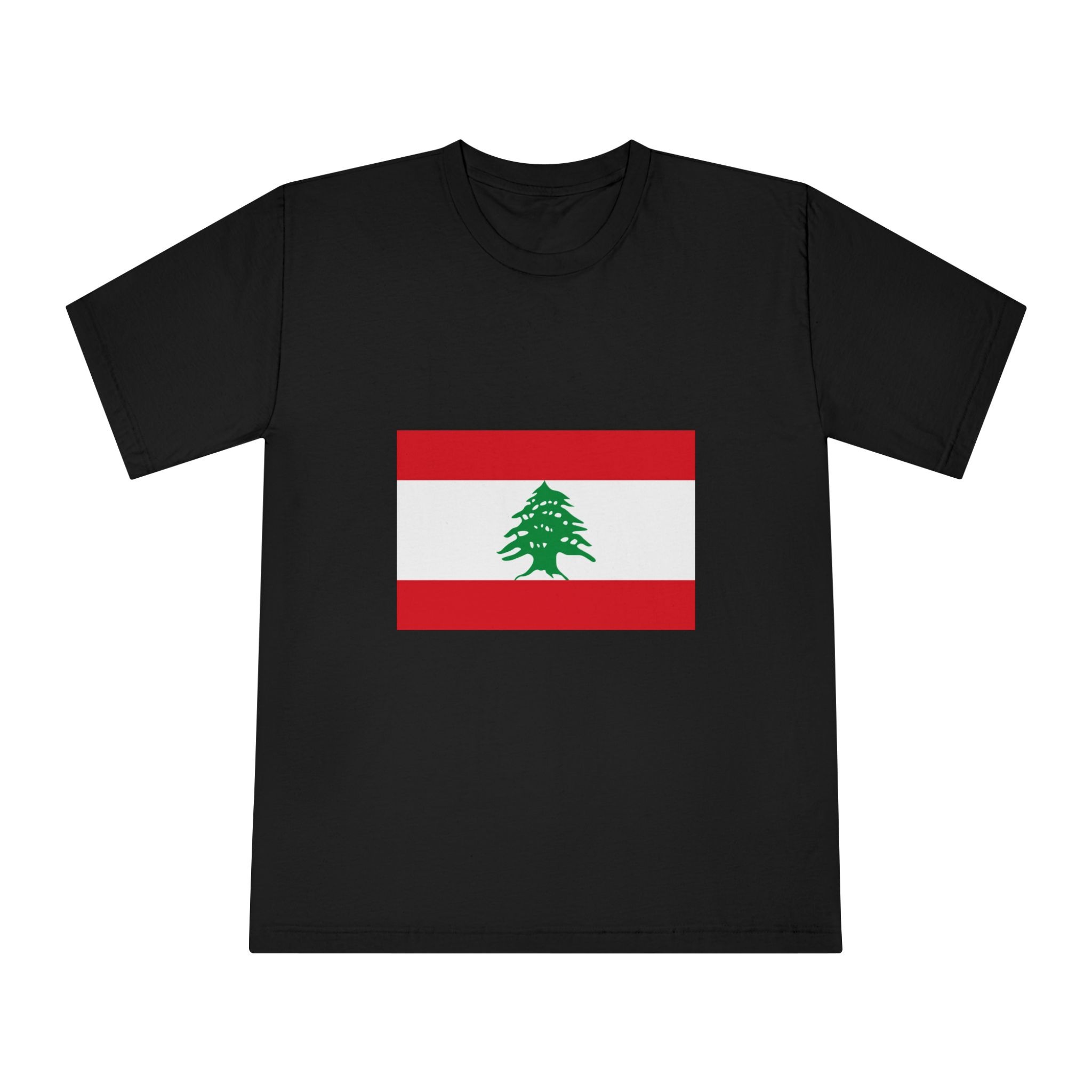 Flag of Lebanon Unisex Classic Crewneck T Shirt - Image 5
