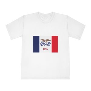 Flag of Iowa Unisex Classic Crewneck T Shirt