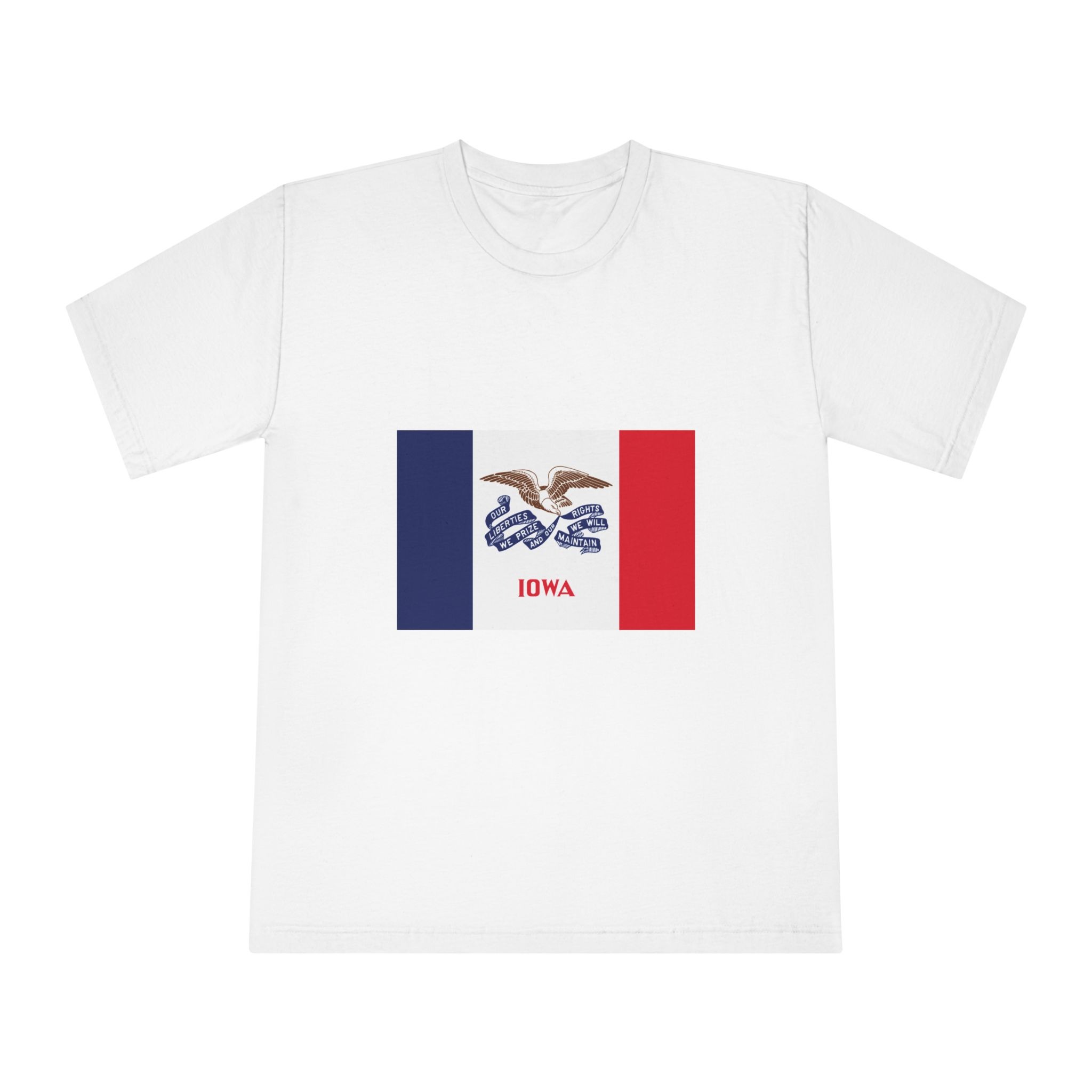 Flag of Iowa Unisex Classic Crewneck T Shirt