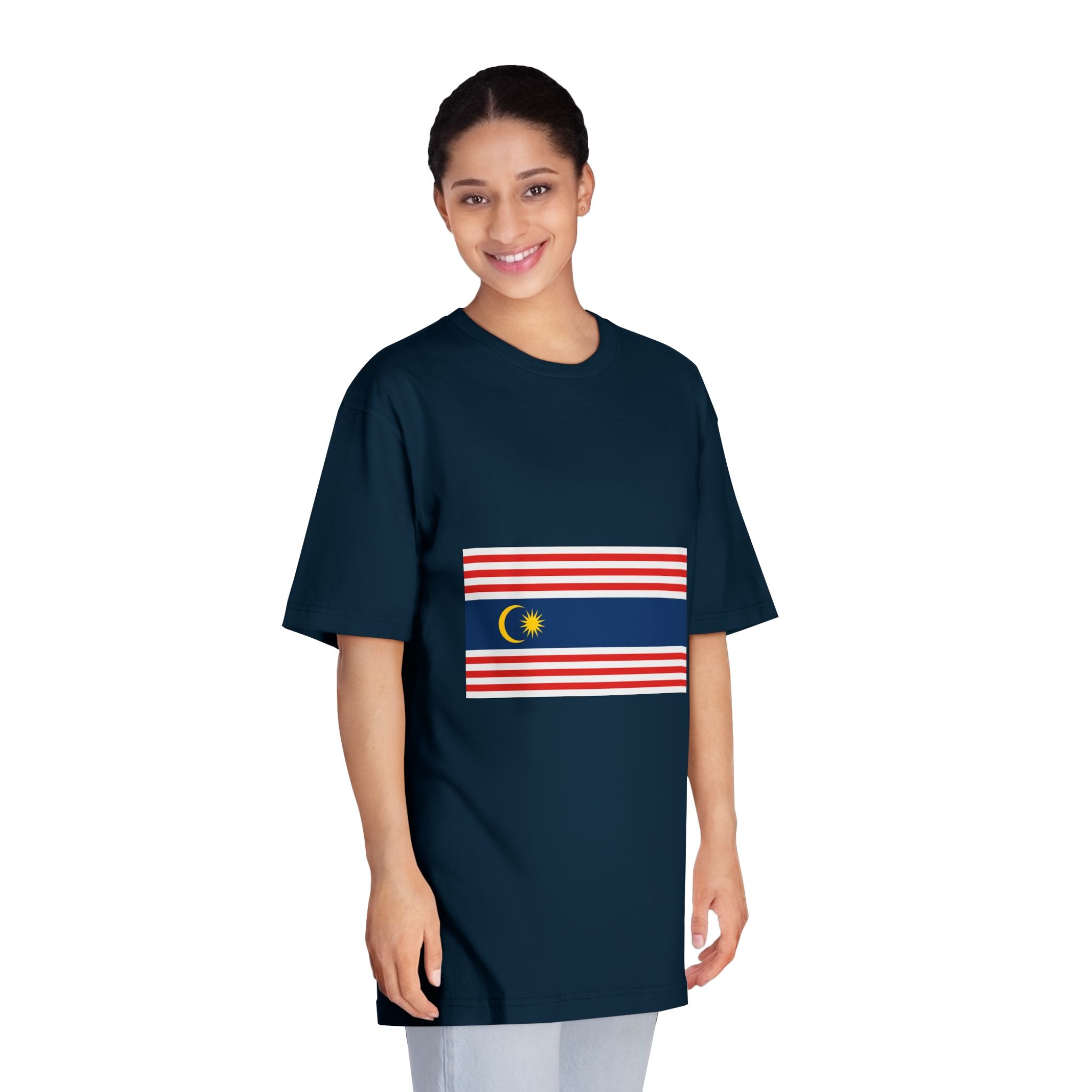 Flag of Kuala Lumpur, Malaysia Unisex Classic Crewneck T Shirt - Image 19