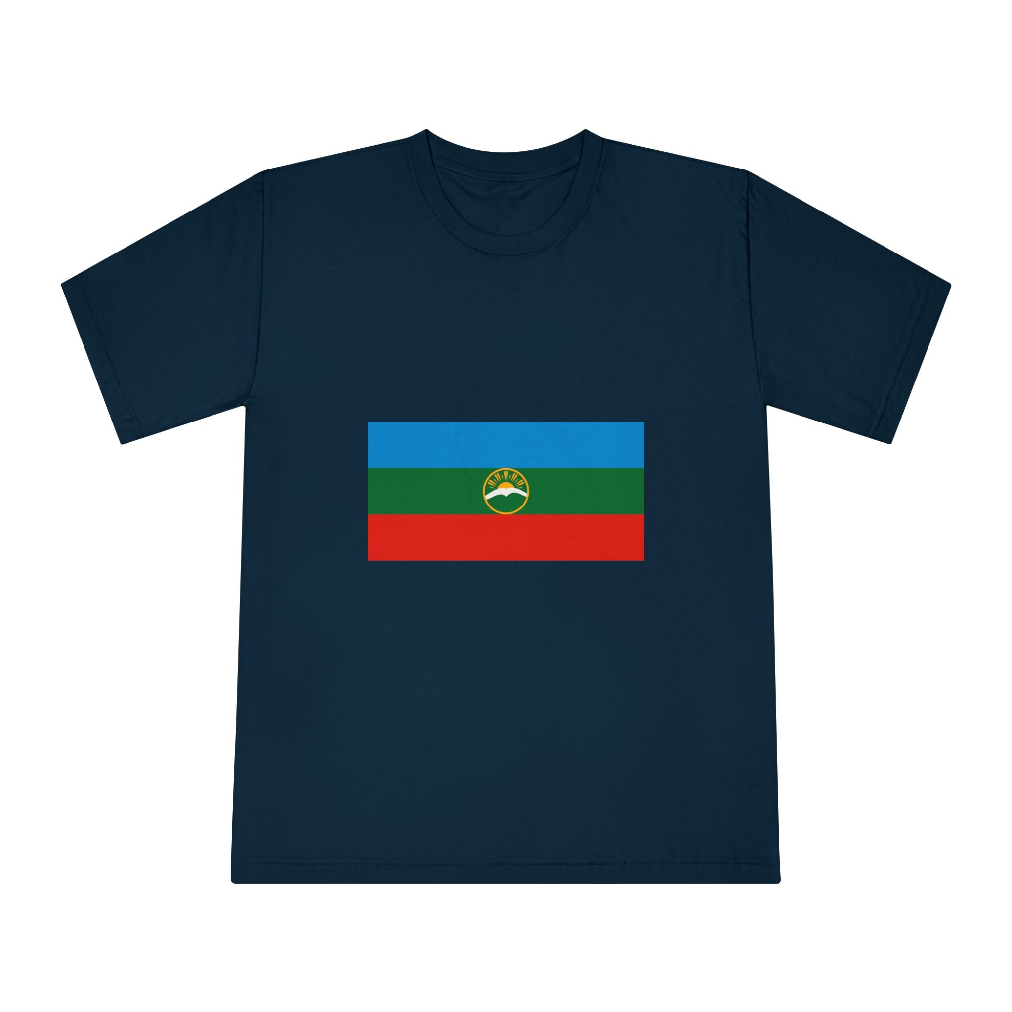 Flag of Karachay Cherkessia Unisex Classic Crewneck T Shirt - Image 17