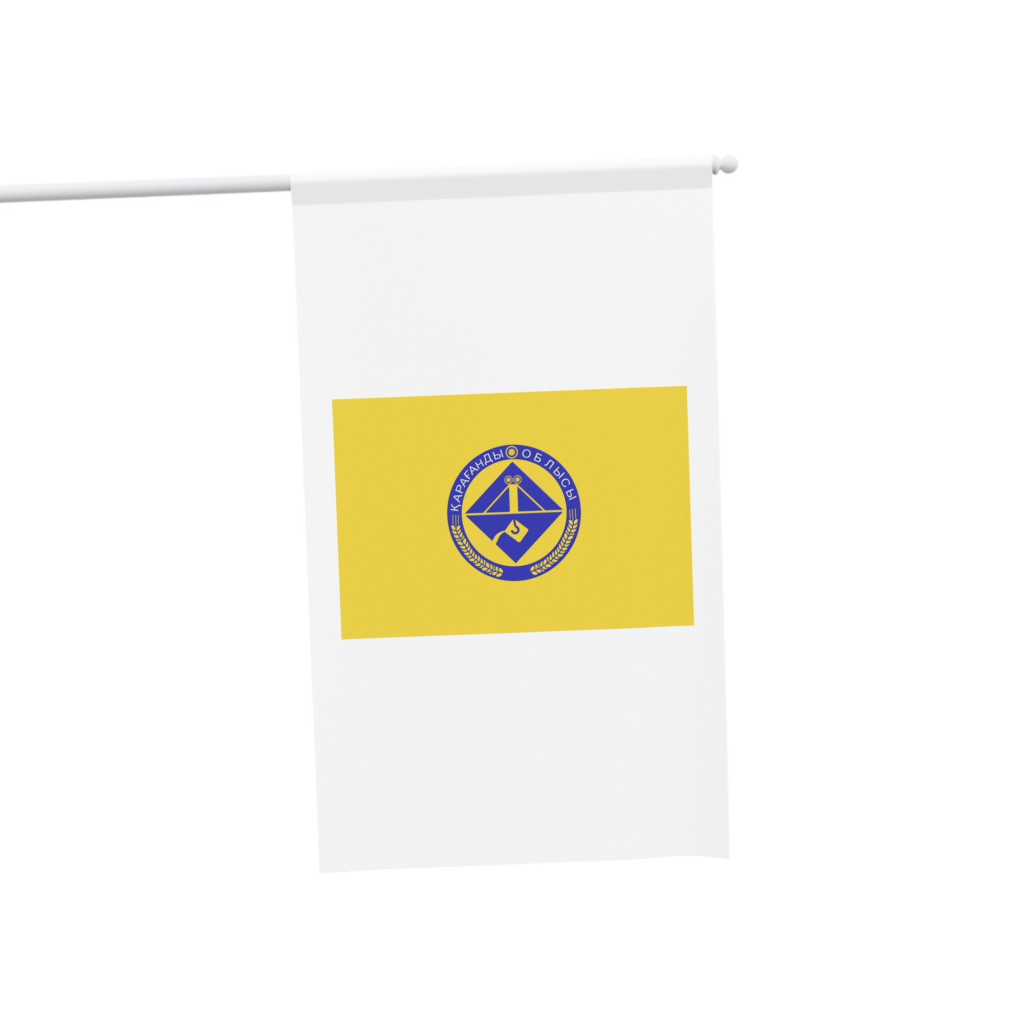 Flag of Karagandy Oblast House Banner - Image 3