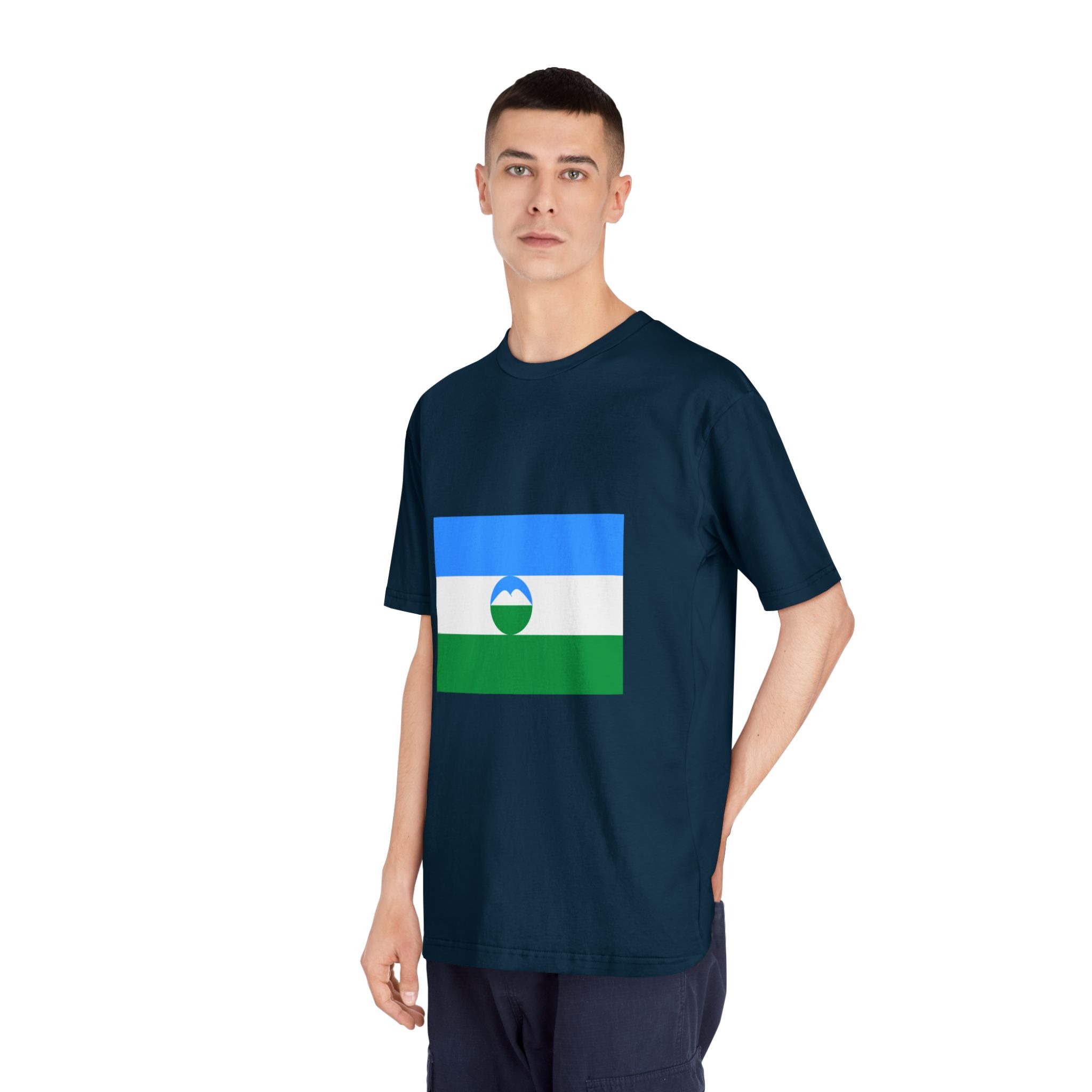 Flag of Kabardino Balkaria Unisex Classic Crewneck T Shirt - Image 20