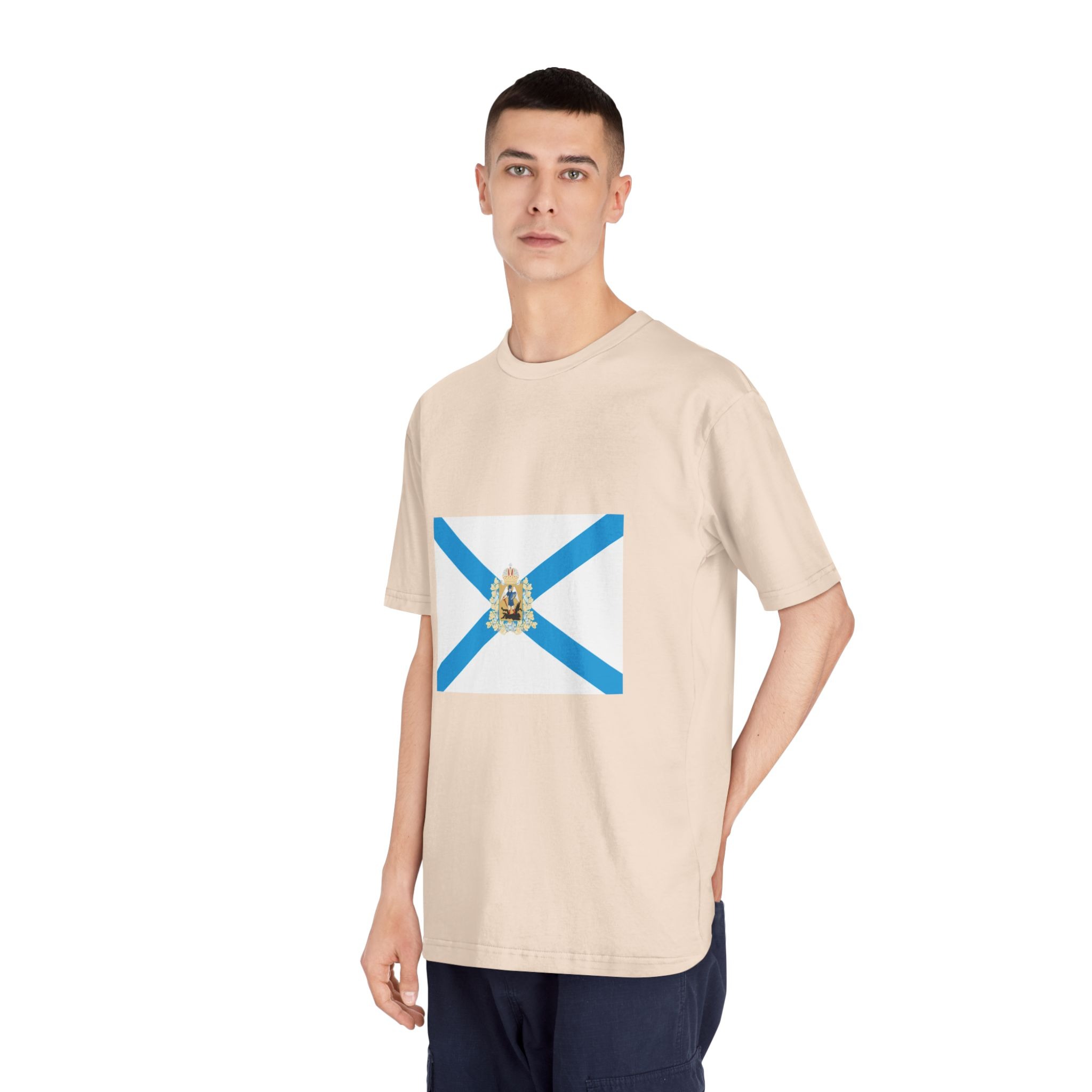 Flag of Arkhangelsk Oblast Unisex Classic Crewneck T Shirt - Image 12