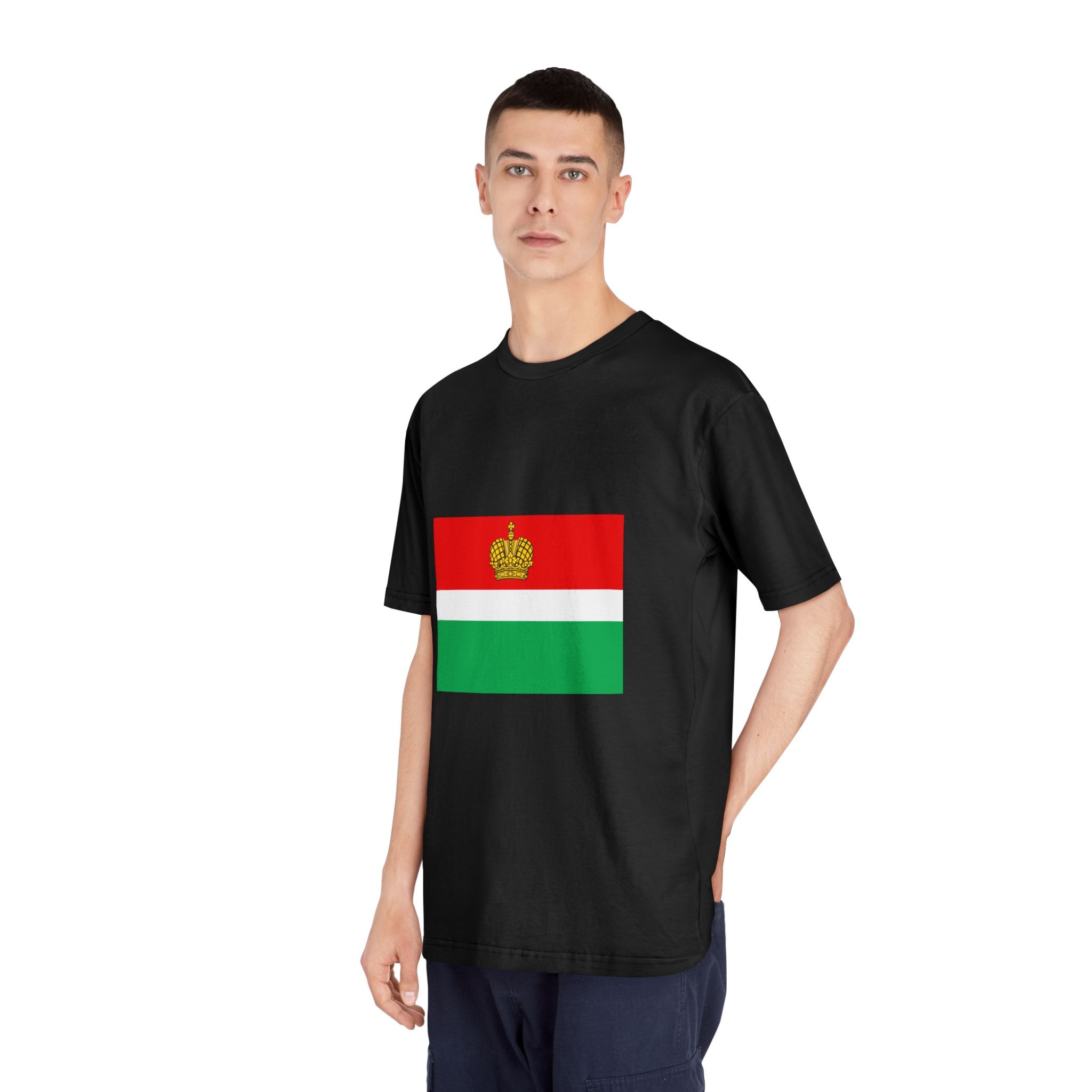 Flag of Kaluga Oblast Unisex Classic Crewneck T Shirt - Image 8