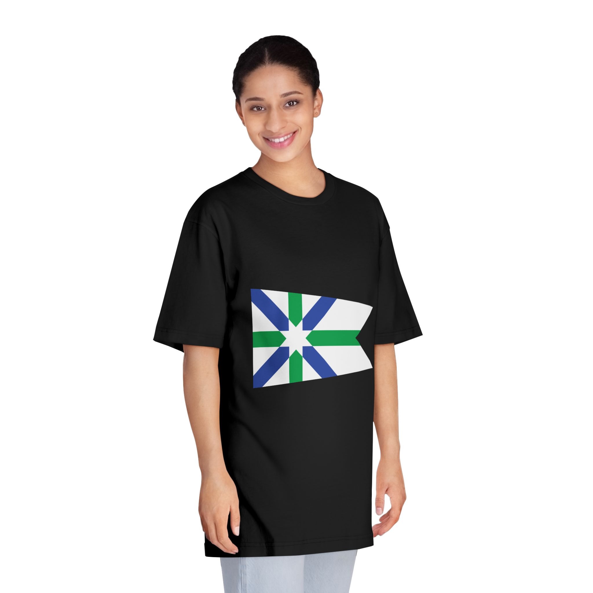 Flag of Kent, Ohio Unisex Classic Crewneck T Shirt - Image 7