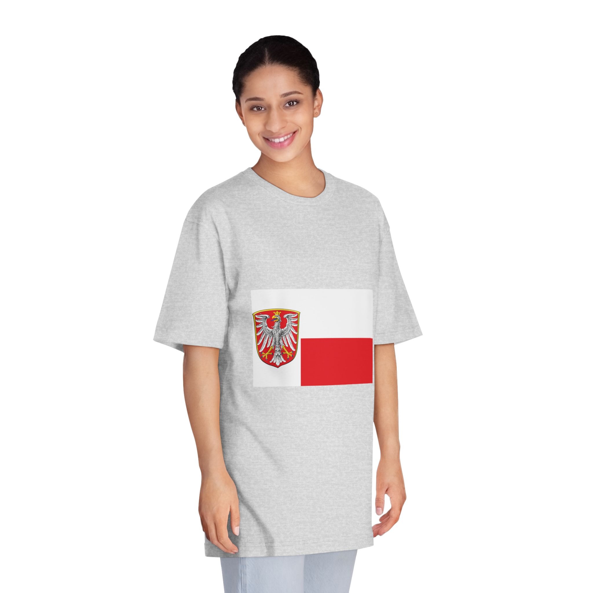 Flag of Frankfurt Am Main Unisex Classic Crewneck T Shirt - Image 15