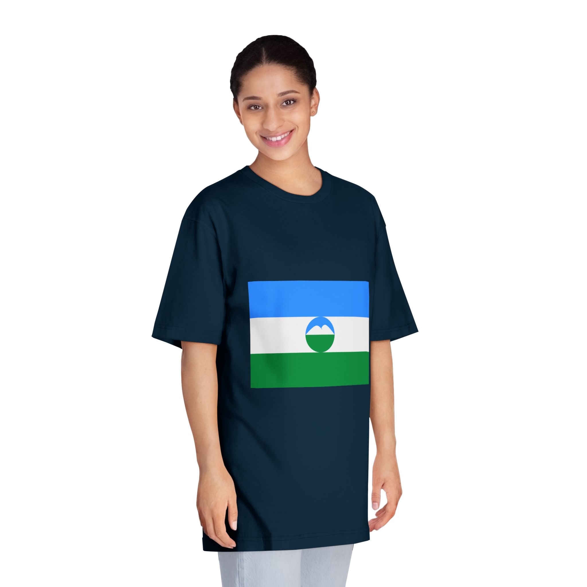 Flag of Kabardino Balkaria Unisex Classic Crewneck T Shirt - Image 19