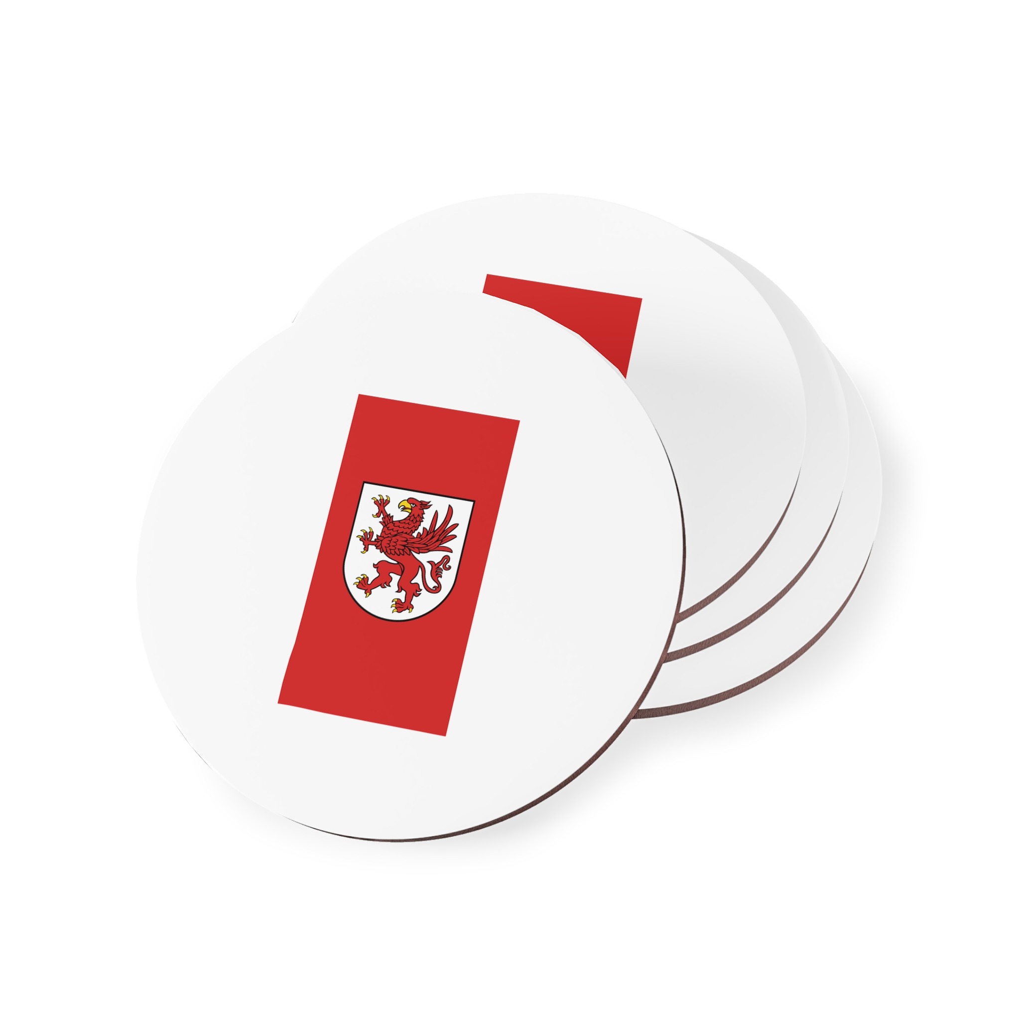 Pol Województwo Zachodniopomorskie Flag Coasters - Image 3