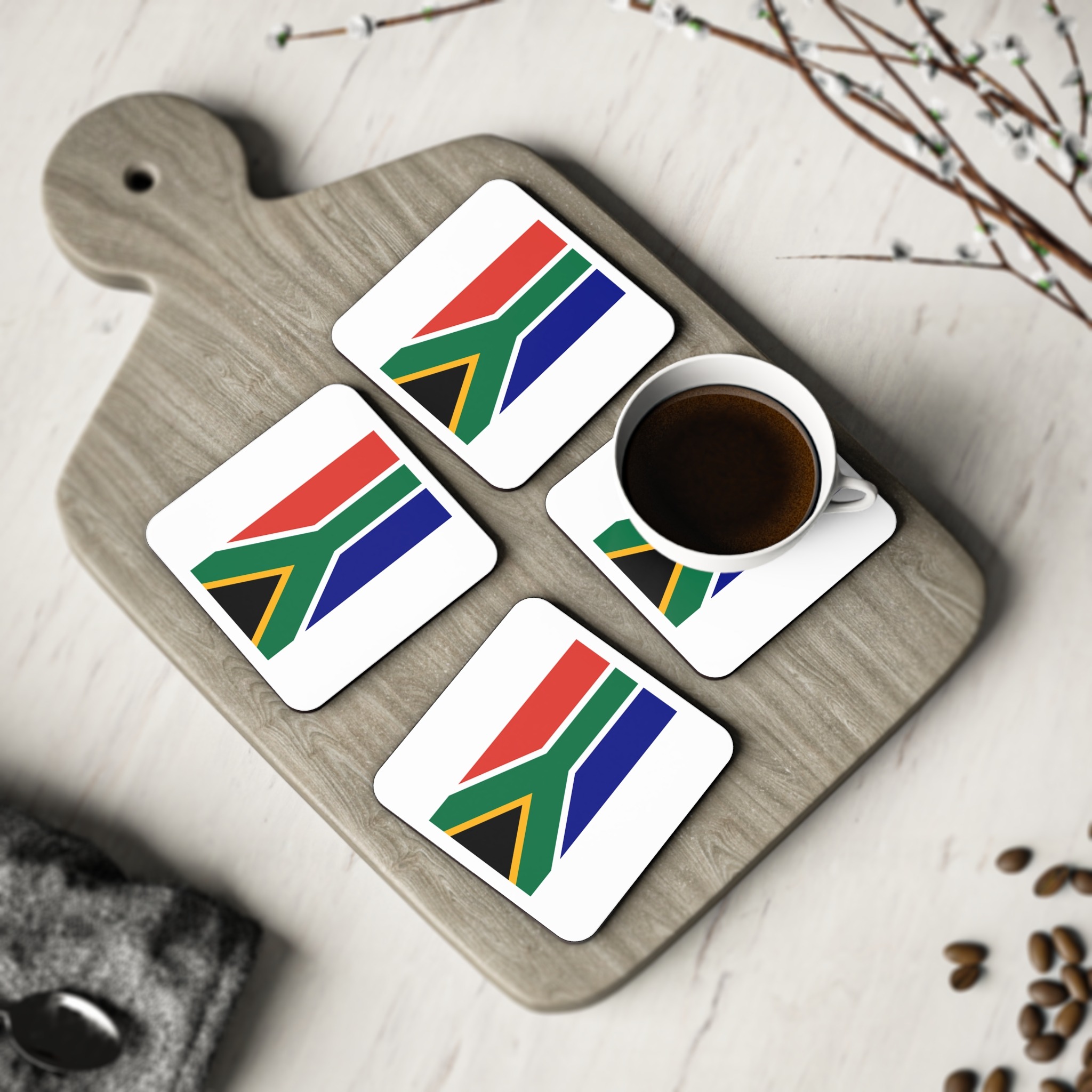 South Africa Flag Coasters - Image 8