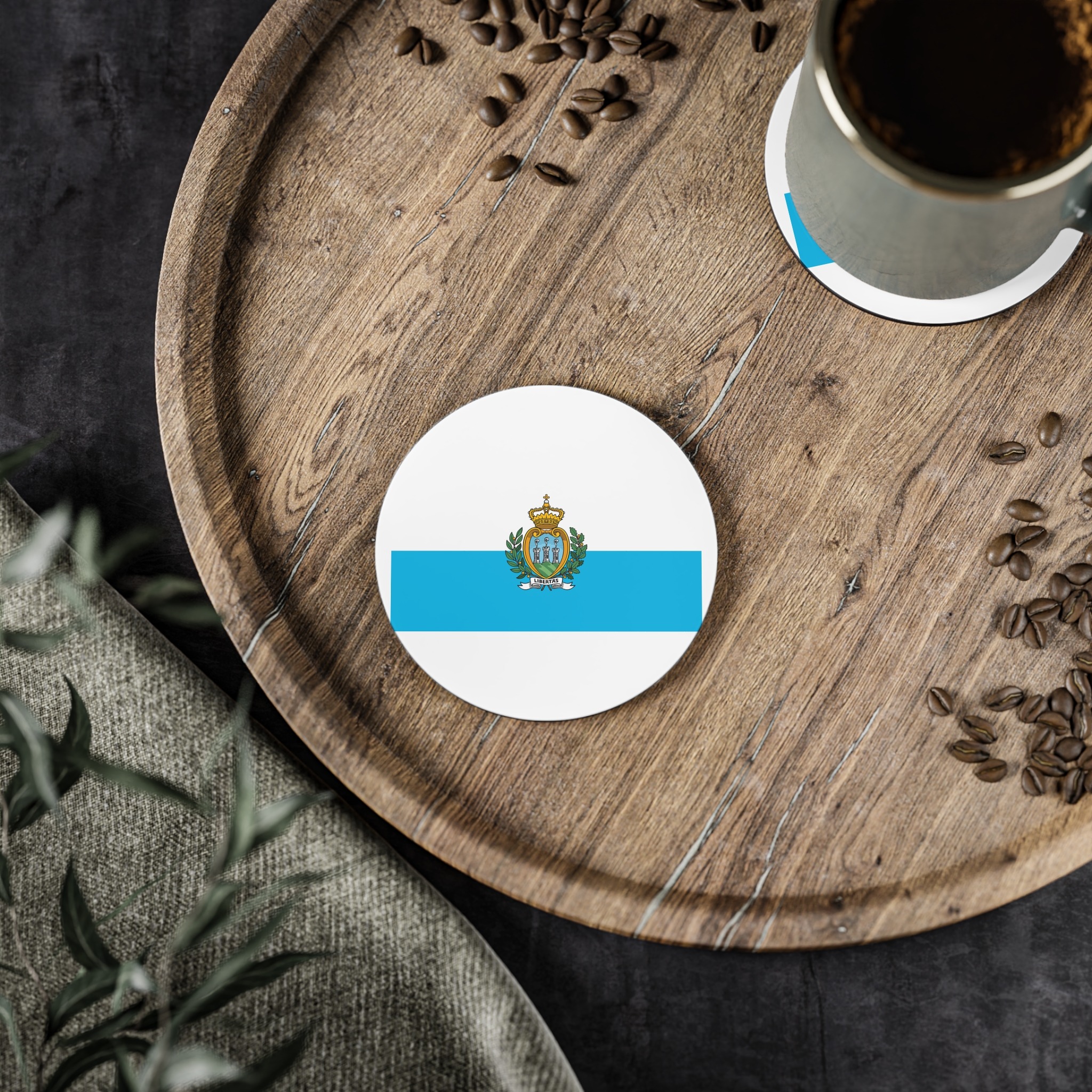 San Marino Flag Coasters - Image 2