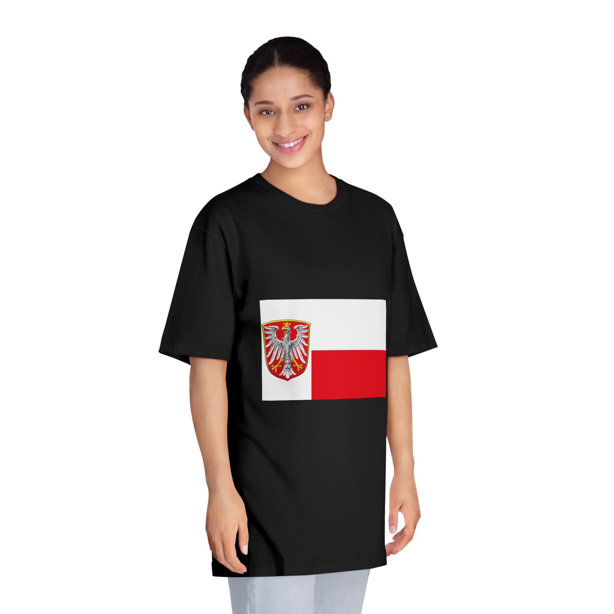 Flag of Frankfurt Am Main Unisex Classic Crewneck T Shirt - Image 7