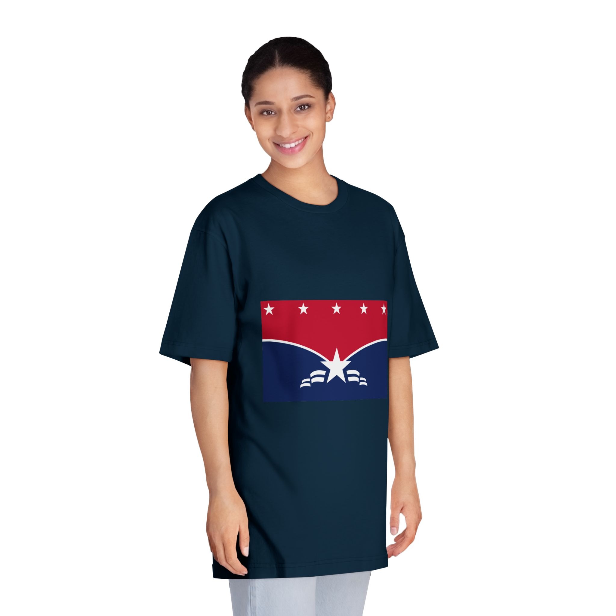 Flag of Lawrence, Indiana Unisex Classic Crewneck T Shirt - Image 19