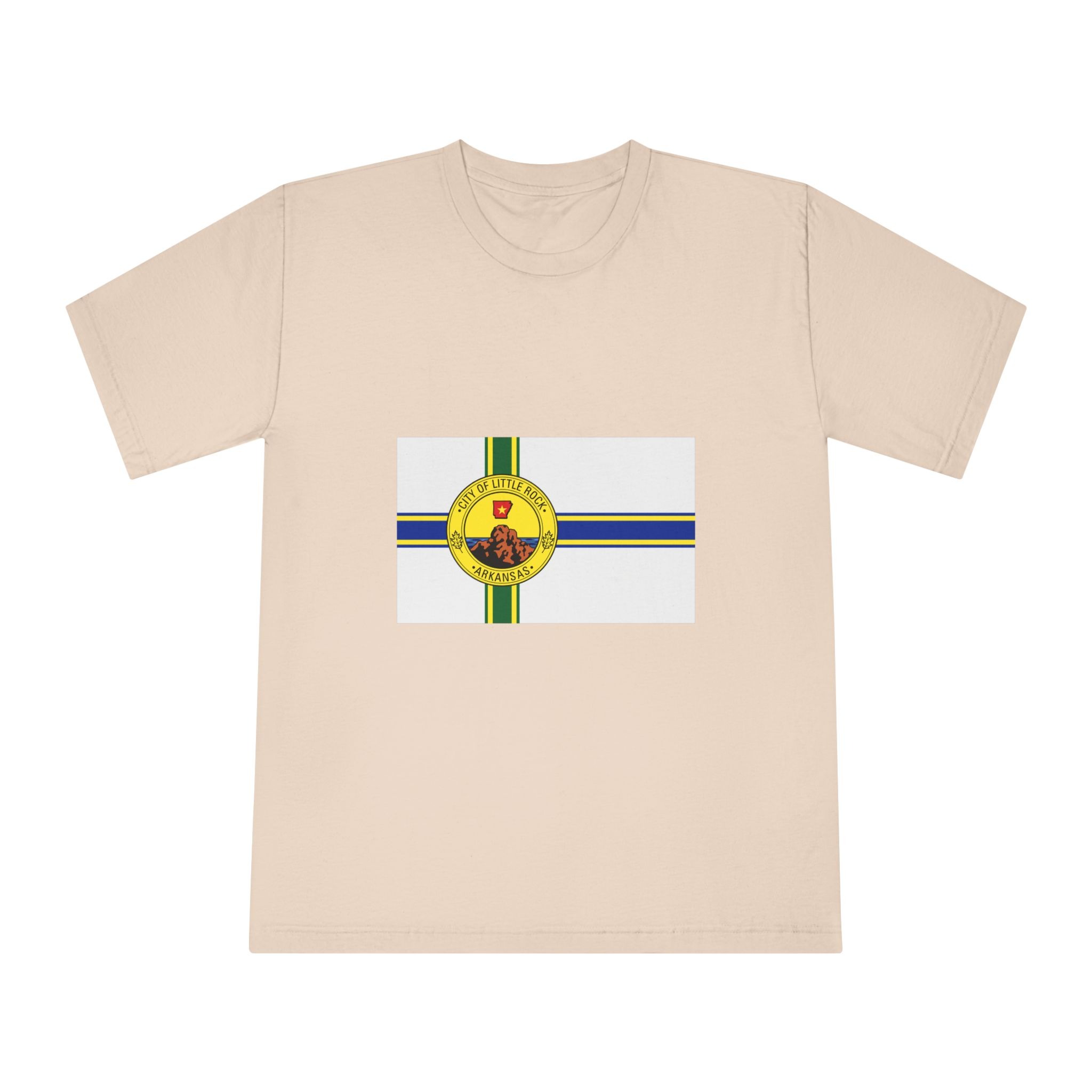 Flag of Little Rock, Arkansas Unisex Classic Crewneck T Shirt - Image 9