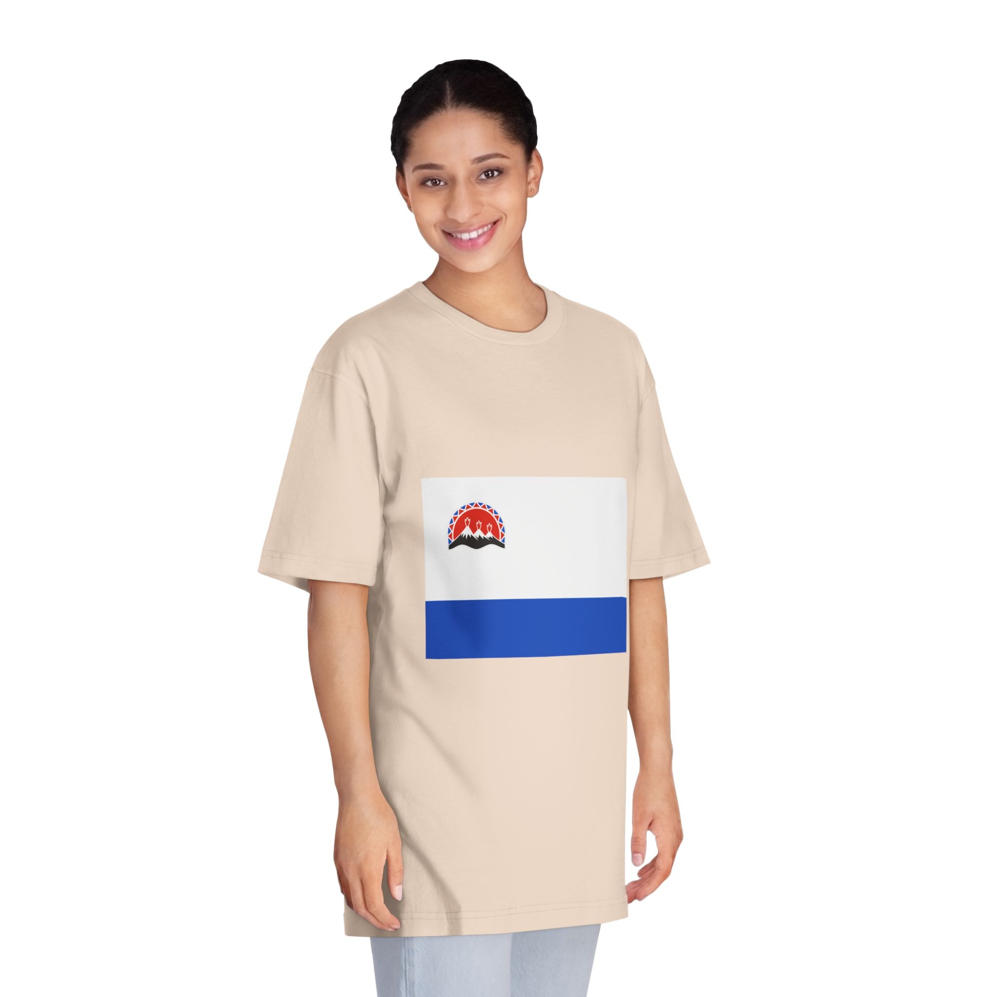 Flag of Kamchatka Krai Unisex Classic Crewneck T Shirt - Image 11