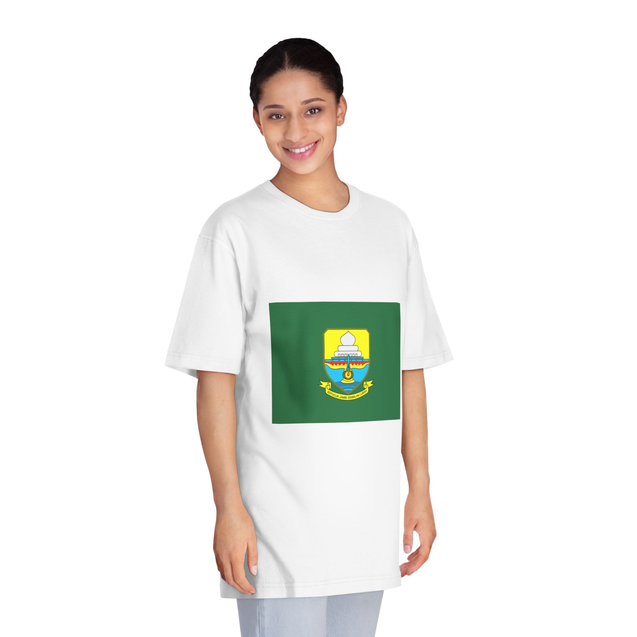Flag of Jambi Unisex Classic Crewneck T Shirt - Image 3