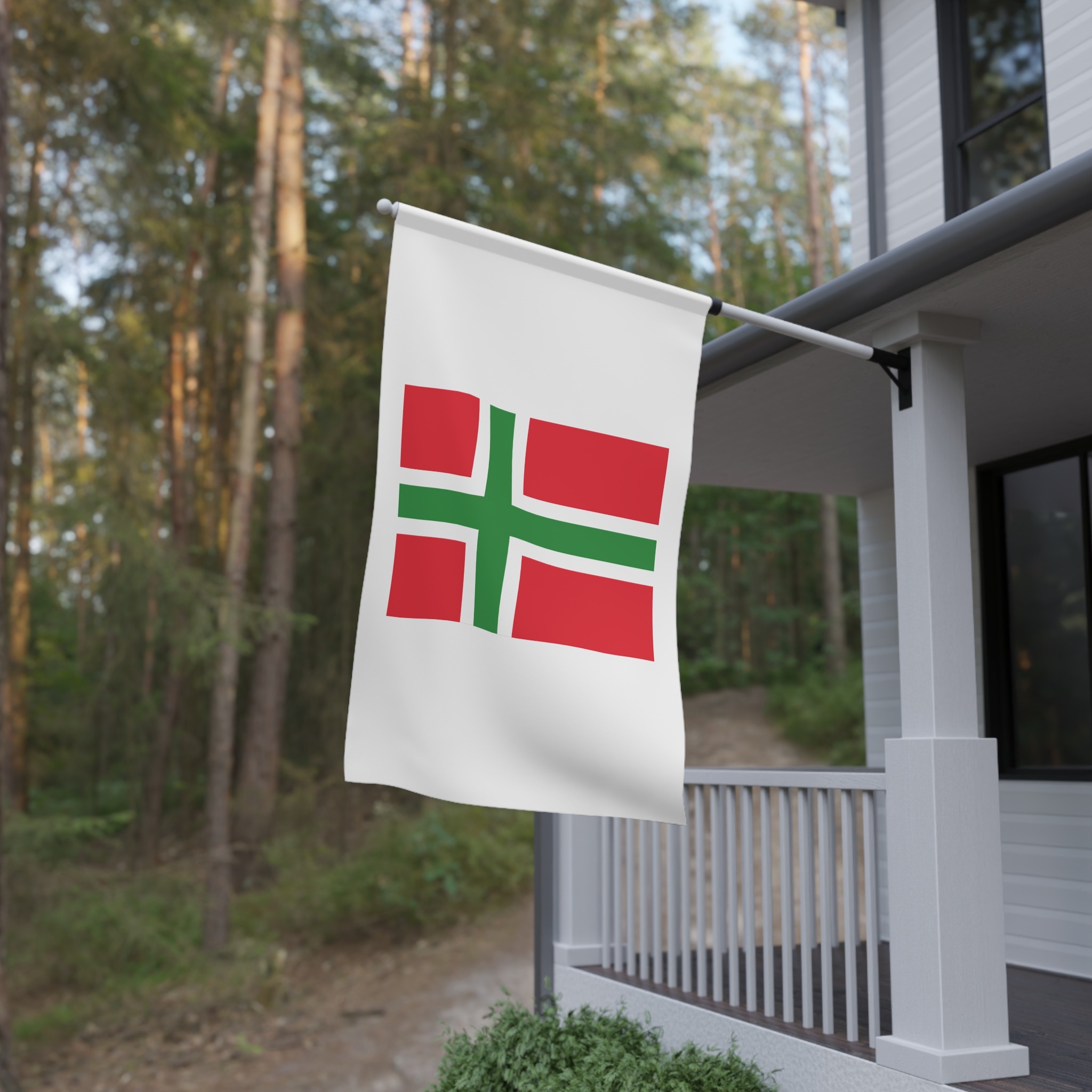 Flag Denmark Bornholmsflaget House Banner - Image 4