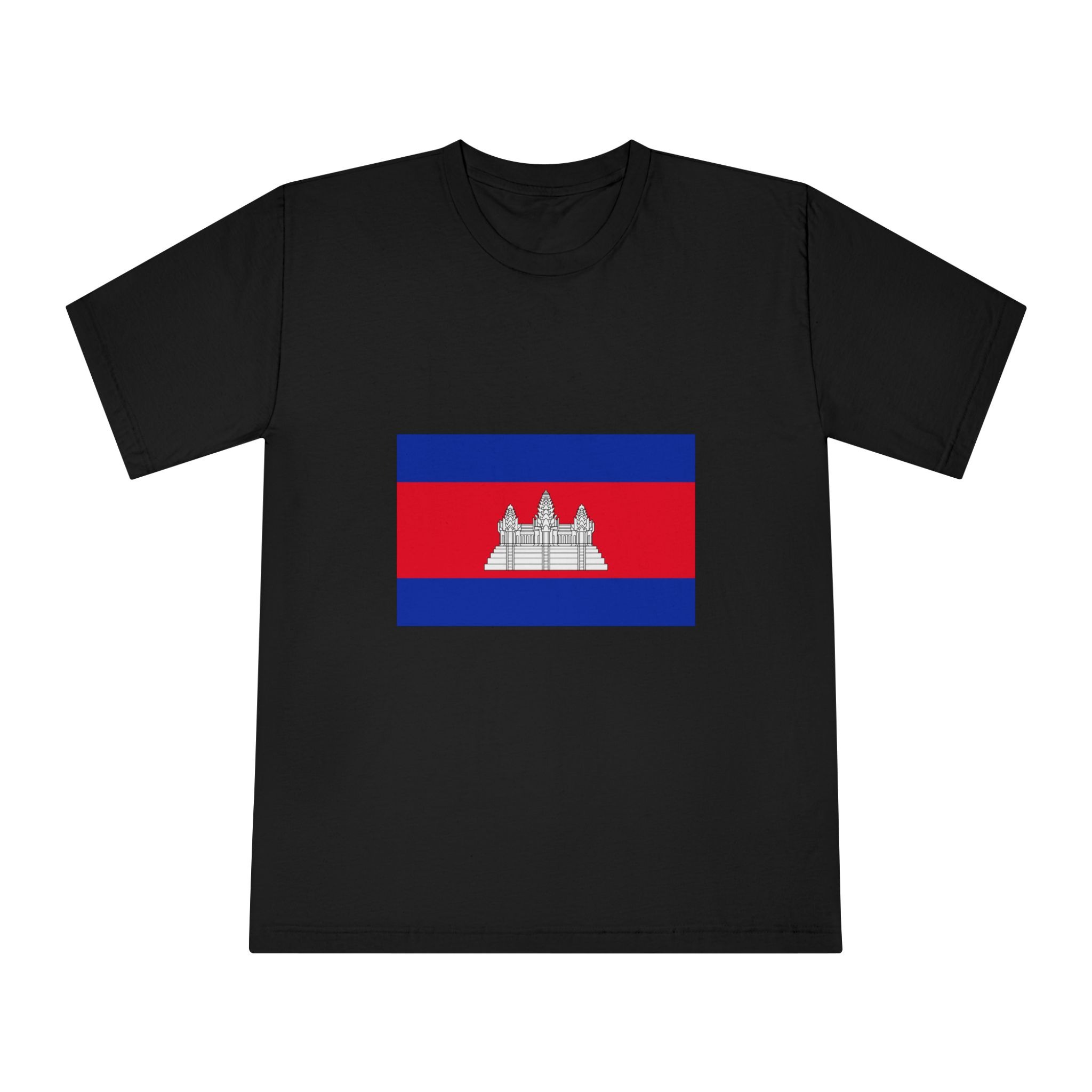 Flag of Cambodia Unisex Classic Crewneck T Shirt - Image 5